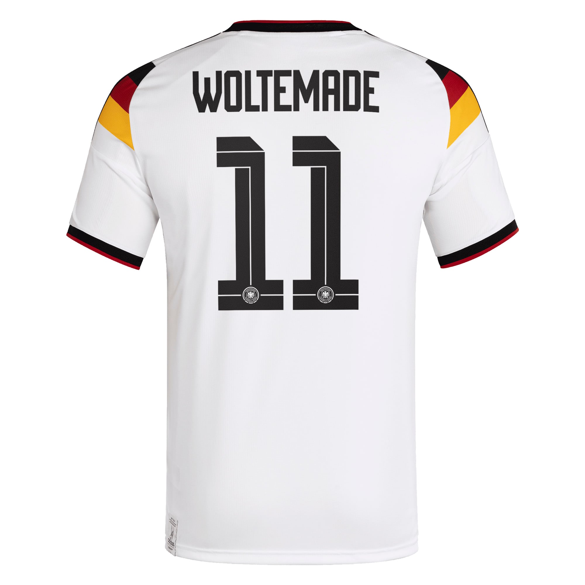 Germany National Team adidas Home Shirt 2026 with Woltemade 11 printing, , rebel_hi-res
