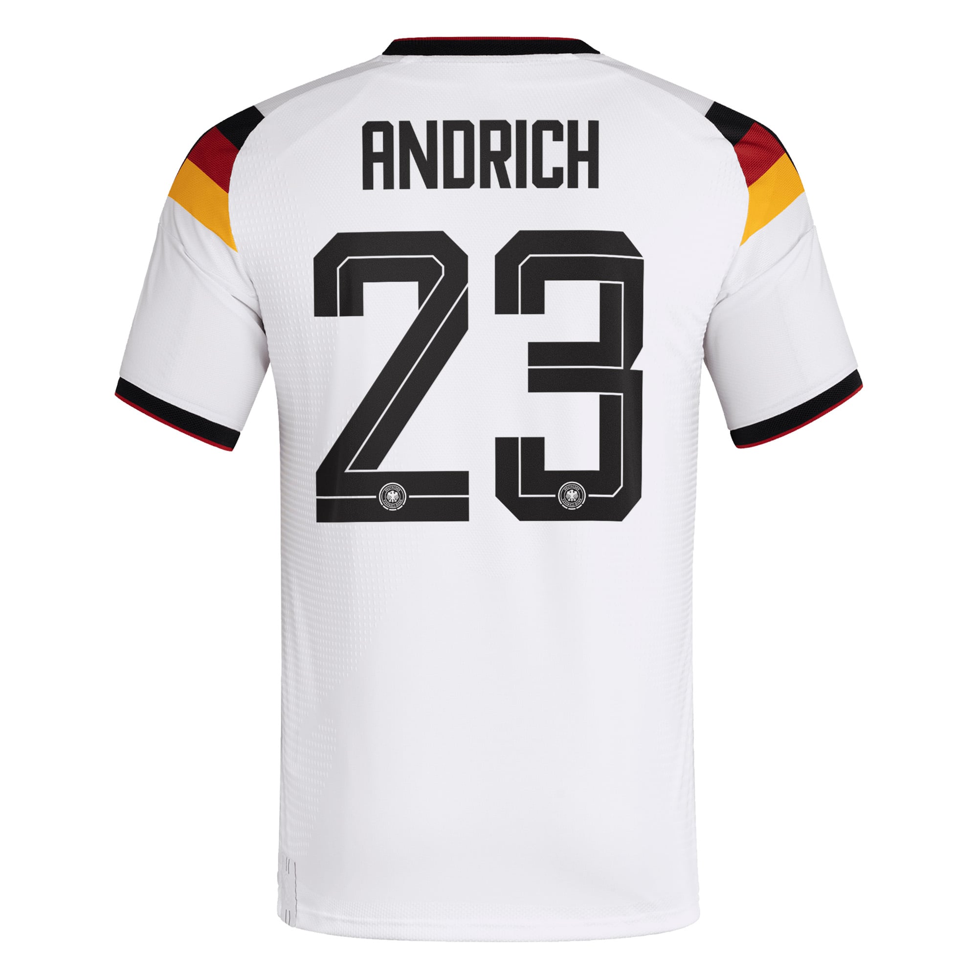 Germany National Team adidas Home Authentic Shirt 2026 with Andrich 23 printing, , rebel_hi-res