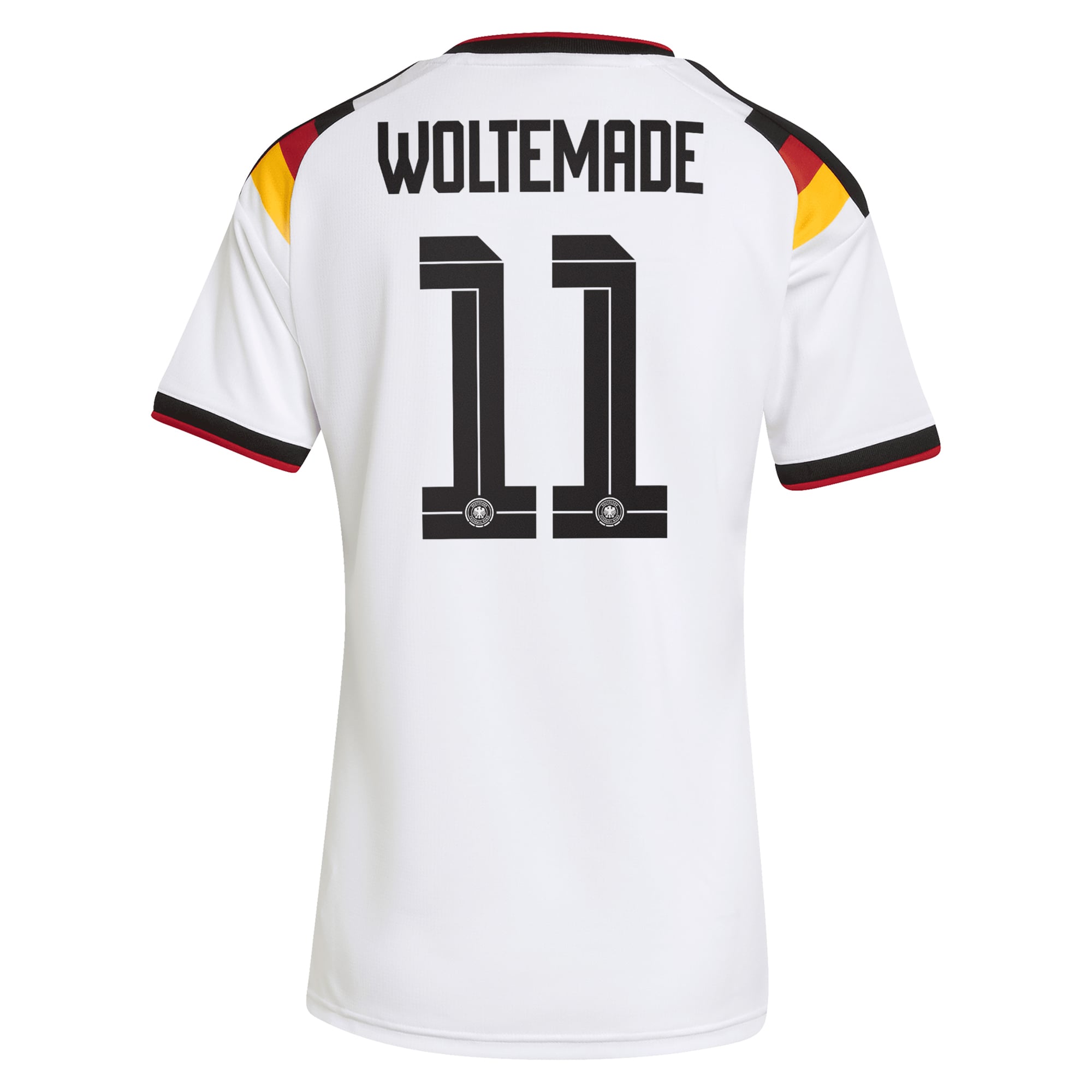 Germany National Team adidas Home Shirt 2026 - Womens with Woltemade 11 printing, , rebel_hi-res
