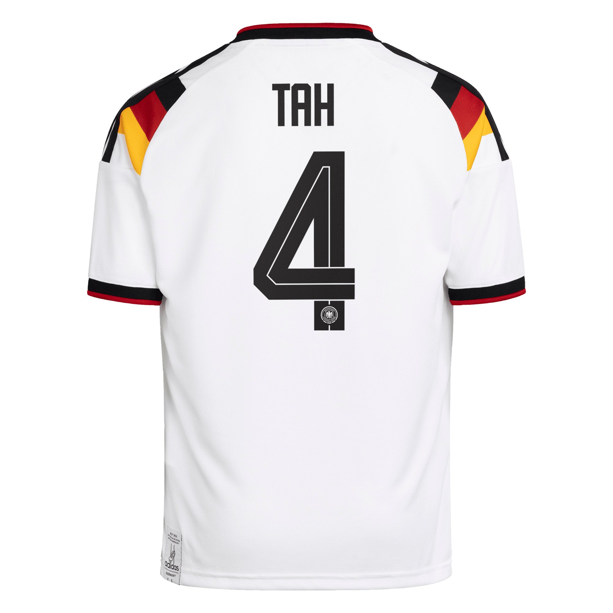 Germany National Team adidas Home Shirt 2026 - Kids with Tah 4 printing, , rebel_hi-res