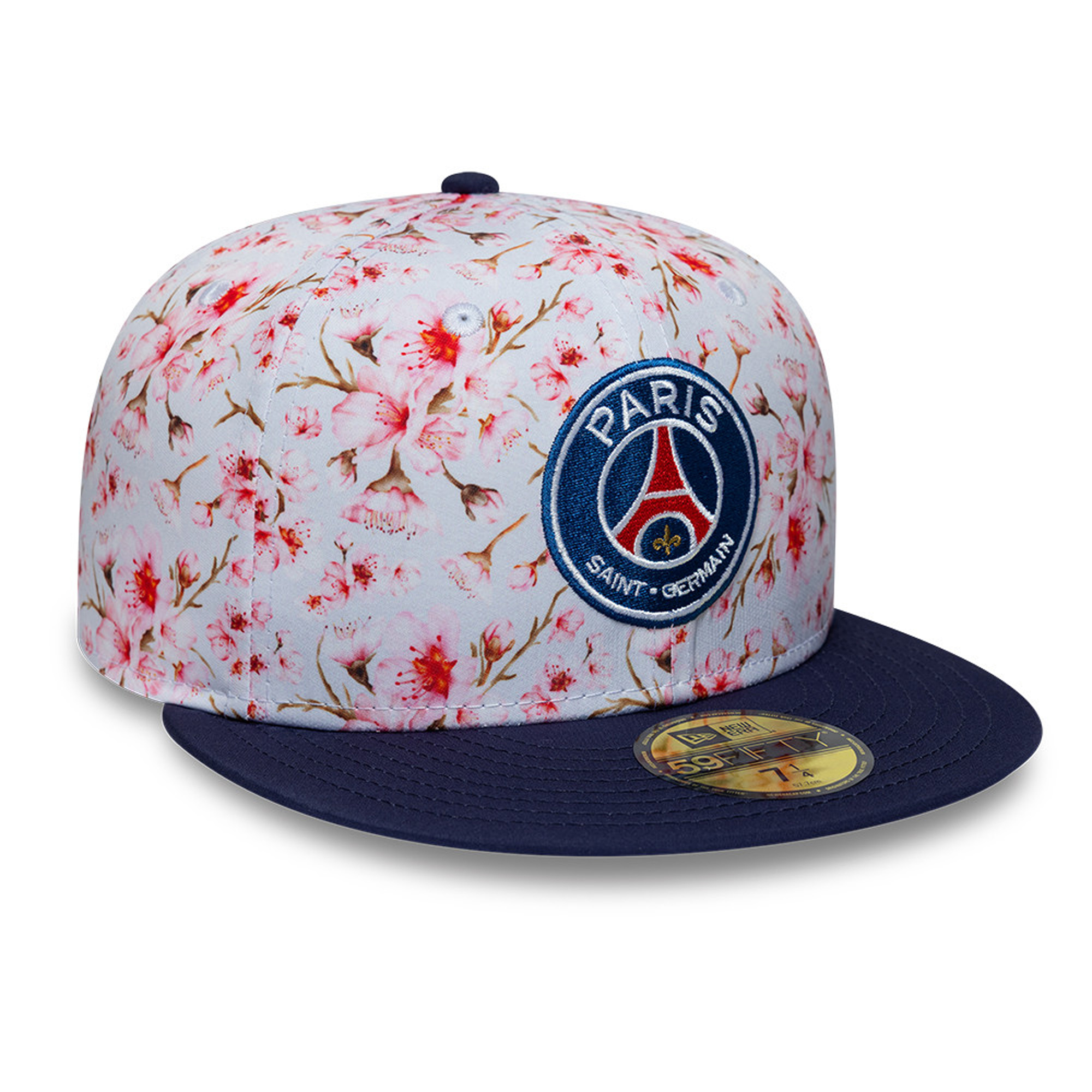Paris Saint-Germain New Era 9FORTY Cherry Blossom Cap - Floral Pink, , rebel_hi-res