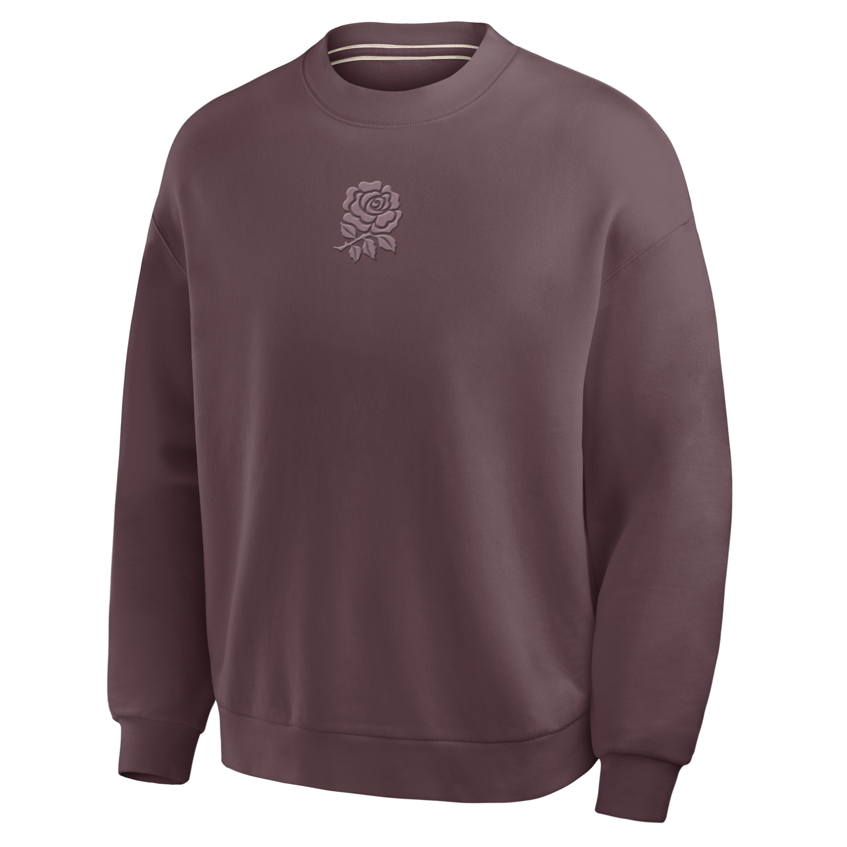 England Rugby Elements French Terry Crew Sweatshirt - Purple - Unisex, , rebel_hi-res