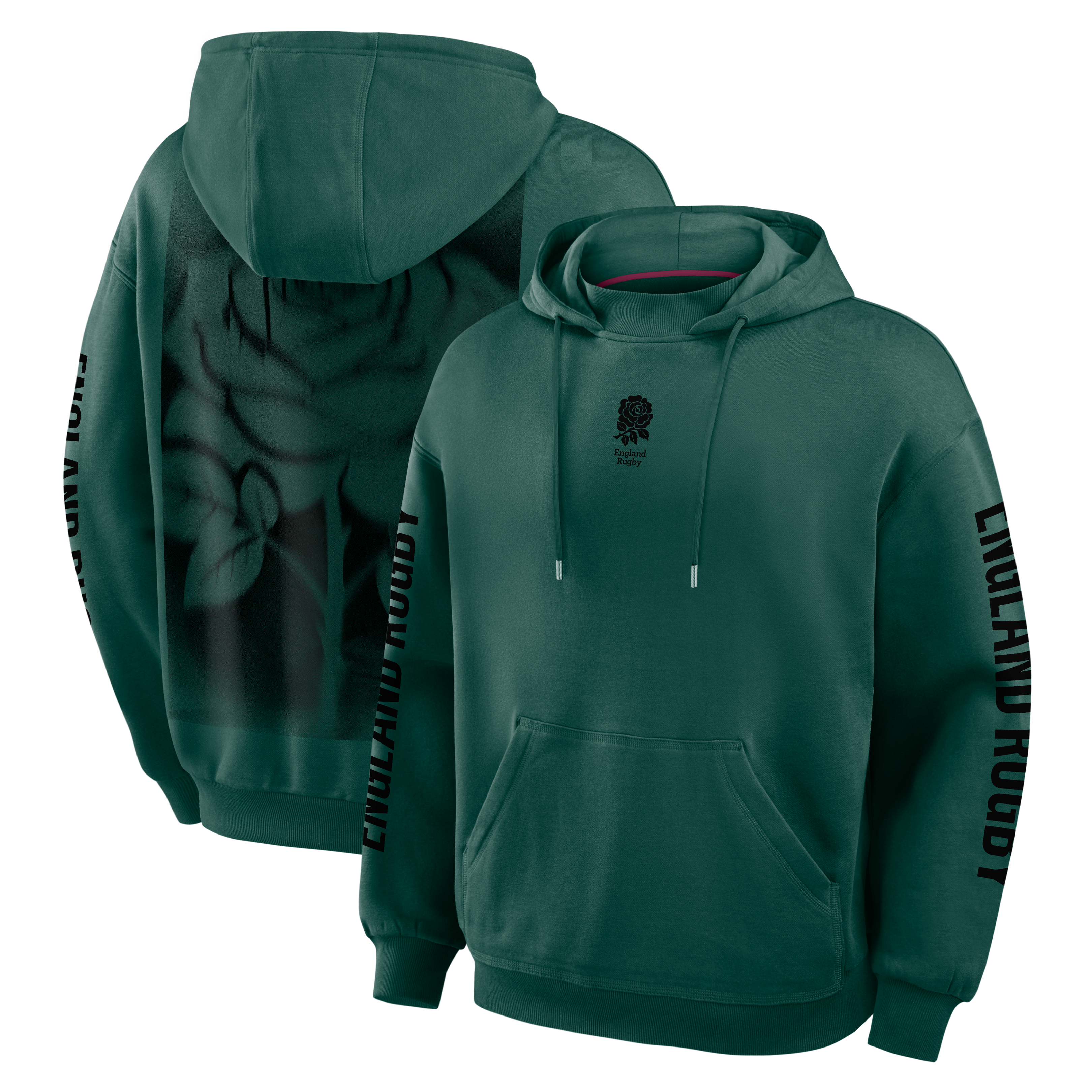England Rugby Street Oversized Hoodie - Green, , rebel_hi-res