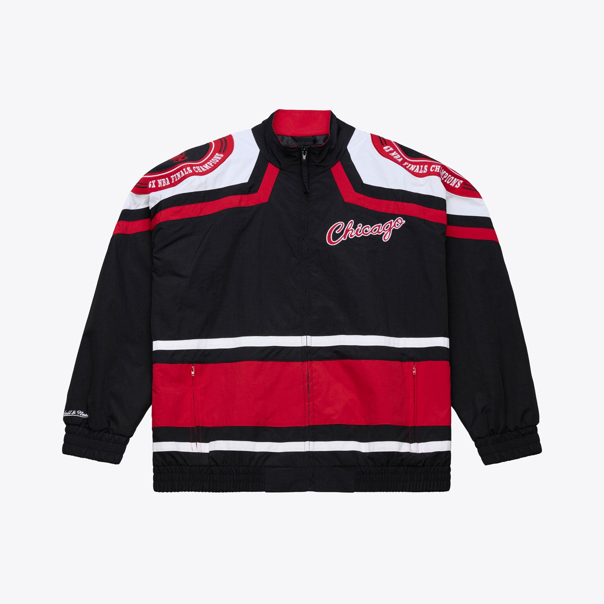 Chicago Bulls Mitchell & Ness Vintage logo Throw It Back Windbreaker - Mens