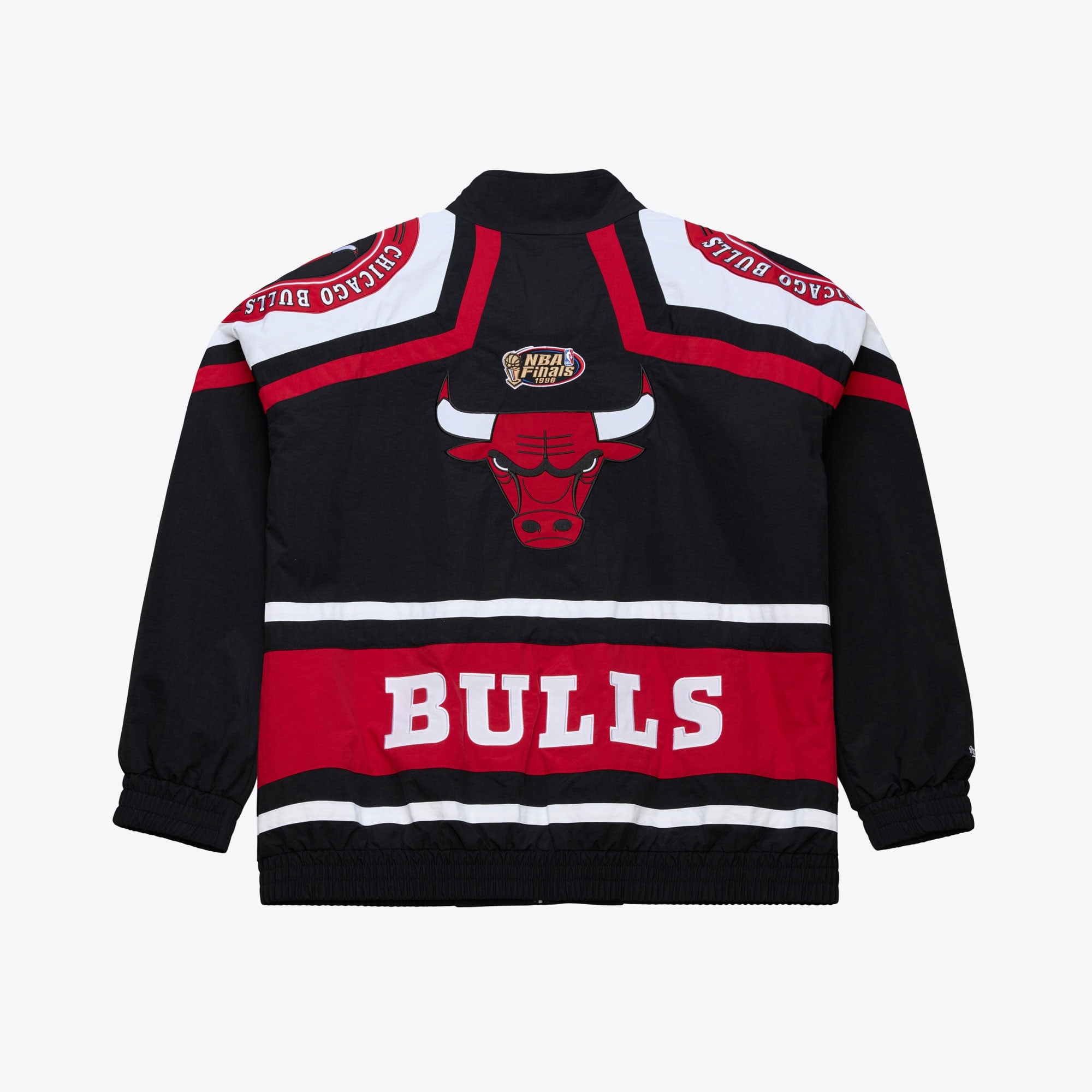 Chicago Bulls Mitchell & Ness Vintage logo Throw It Back Windbreaker - Mens, , rebel_hi-res