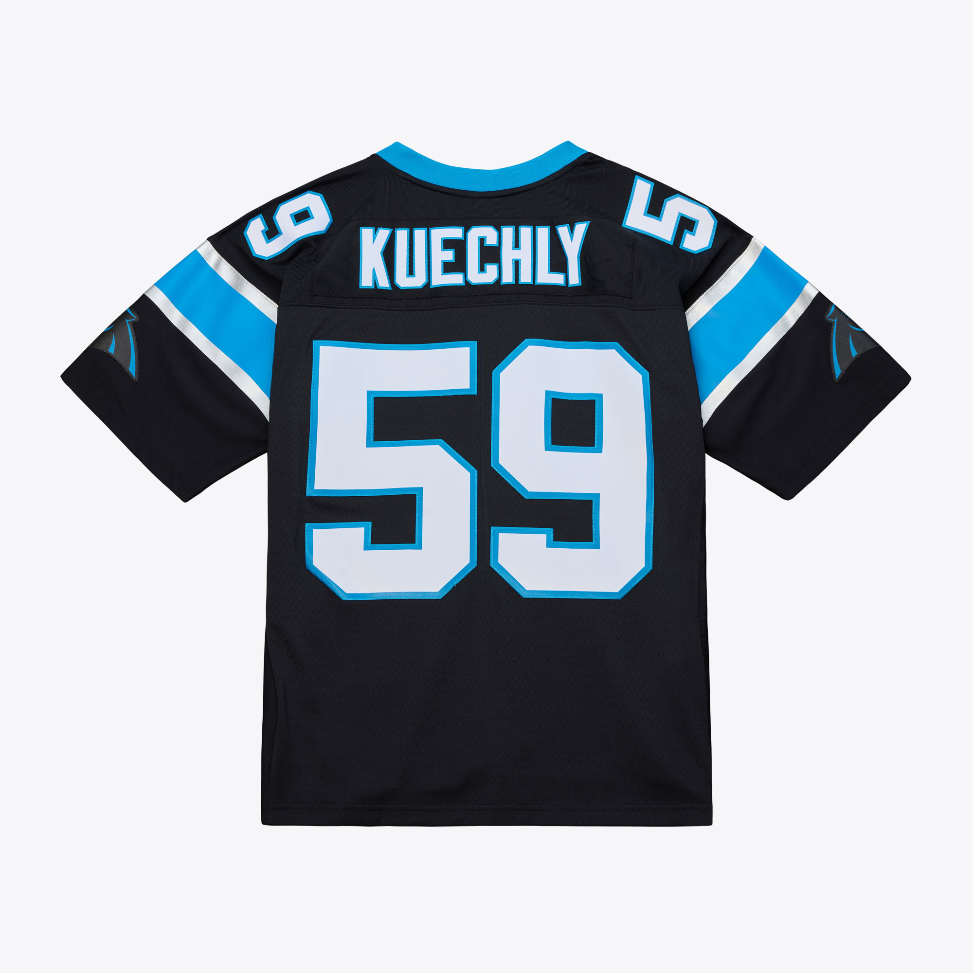 Carolina Panthers Mitchell & Ness Hall Of Fame Legacy Black Jersey - Luke Kuechly - Mens, , rebel_hi-res