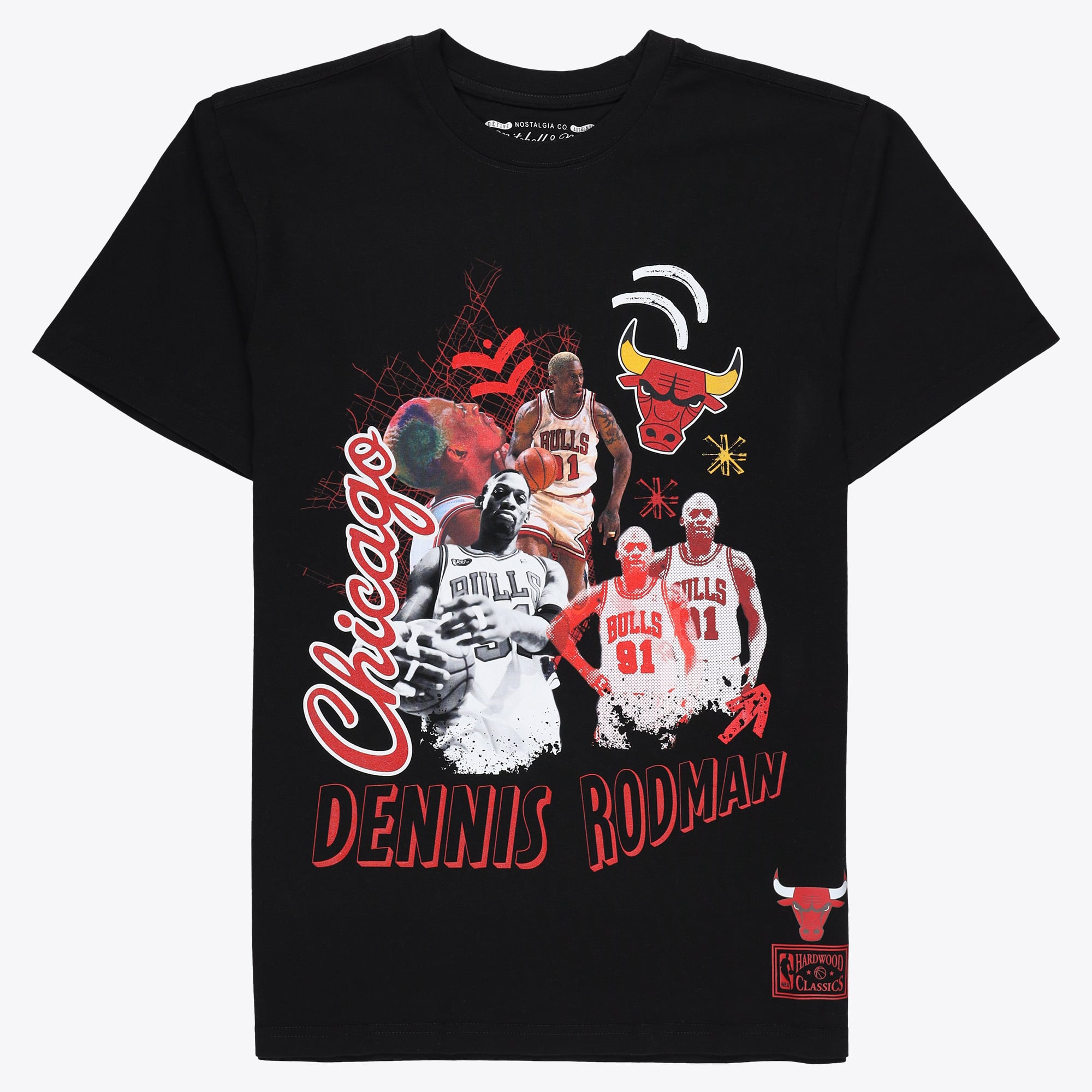 Chicago Bulls Mitchell & Ness Classic Sport Player T-Shirt &ndash; Dennis Rodman &ndash; Mens, , rebel_hi-res