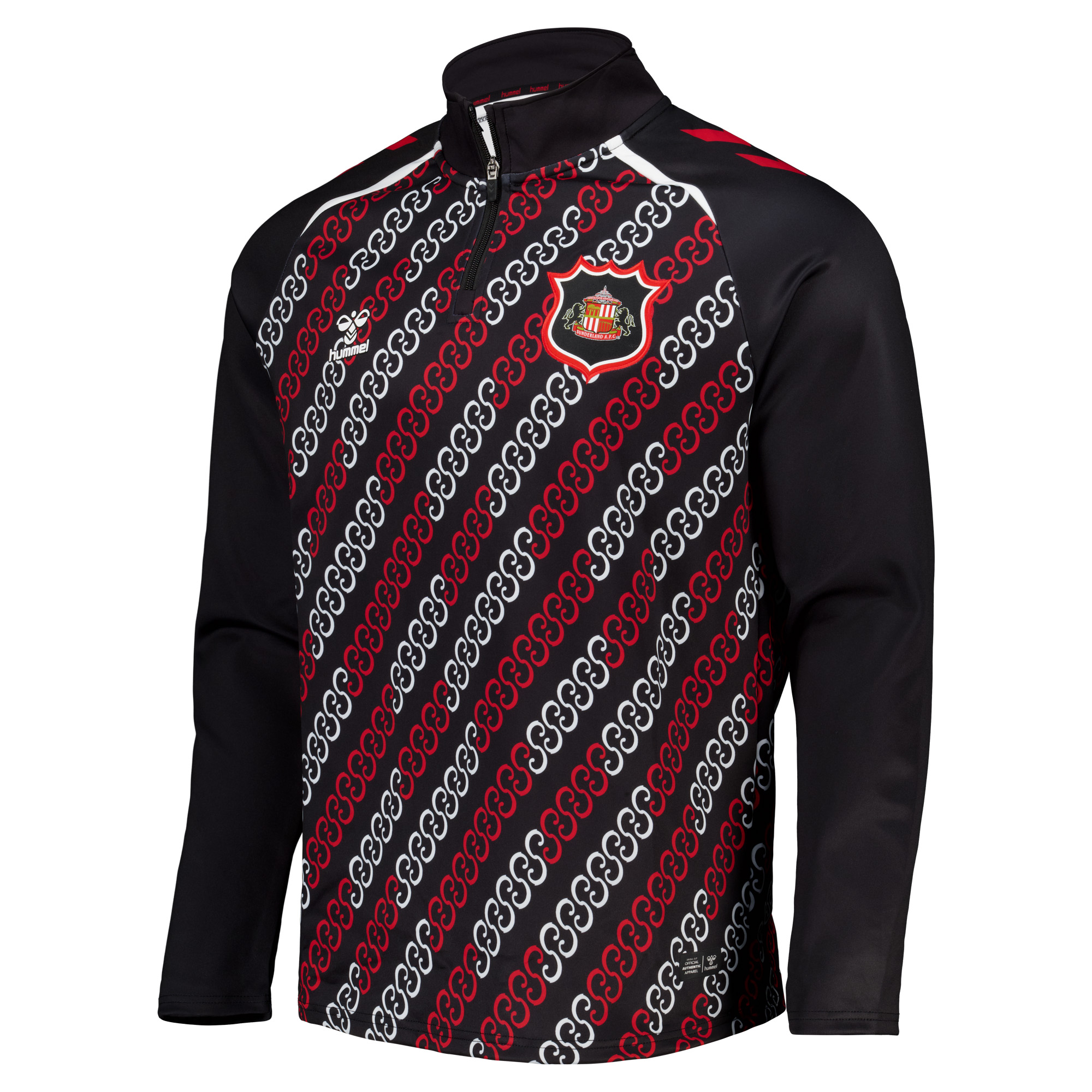 Sunderland Hummel Home Matchday Half Zip - Black, , rebel_hi-res