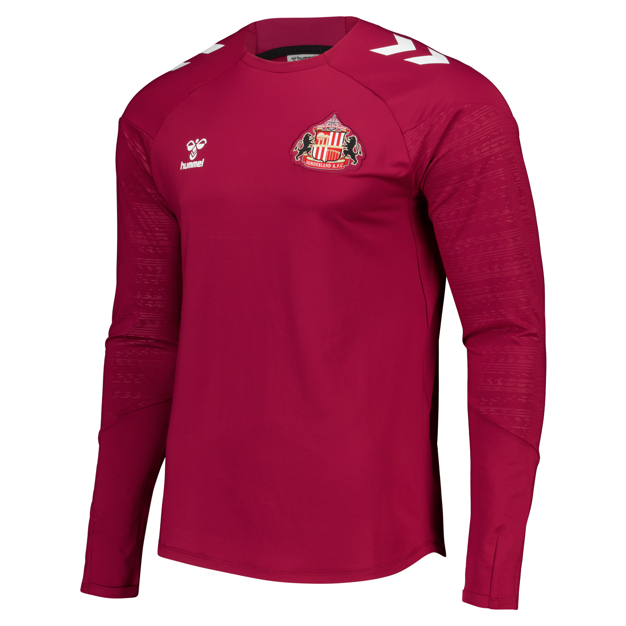 Sunderland Hummel Training Sweatshirt - Dark Red, , rebel_hi-res