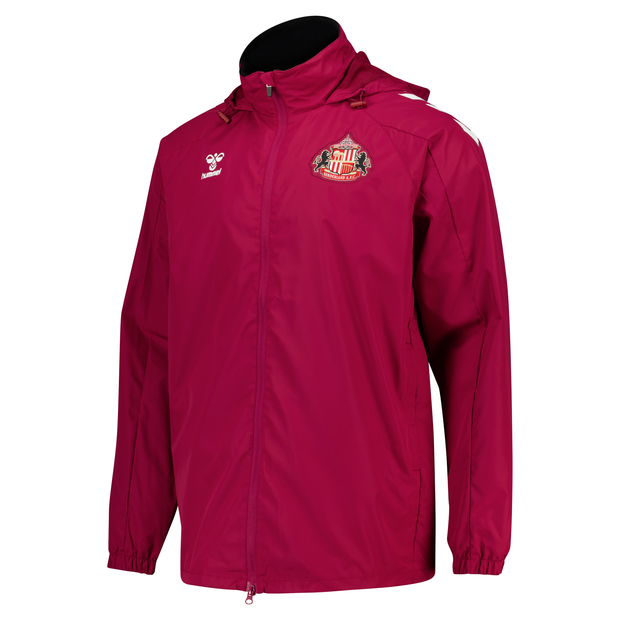 Sunderland Hummel Training All-Weather Jacket - Dark Red, , rebel_hi-res