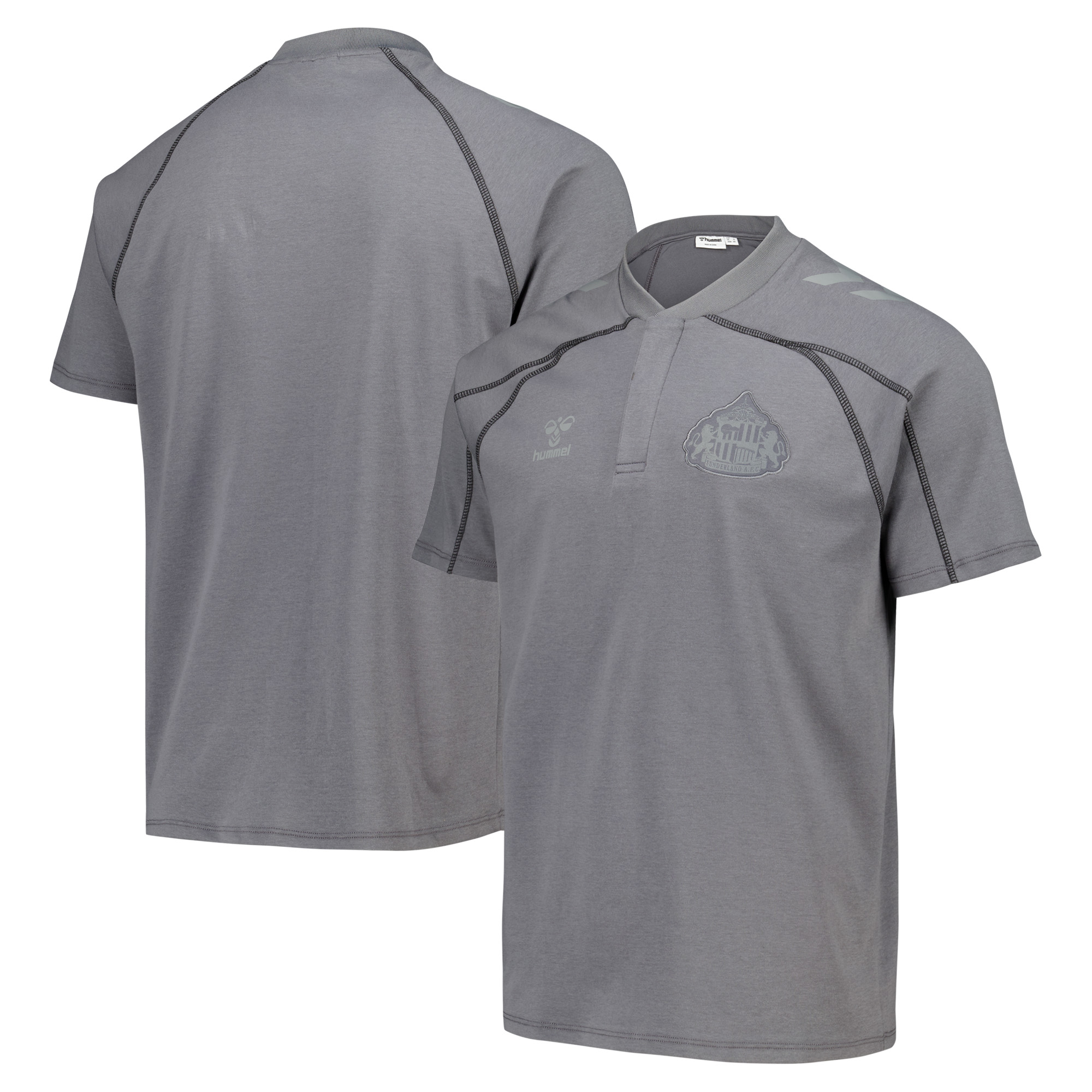 Sunderland Hummel Travel Polo - Grey, , rebel_hi-res