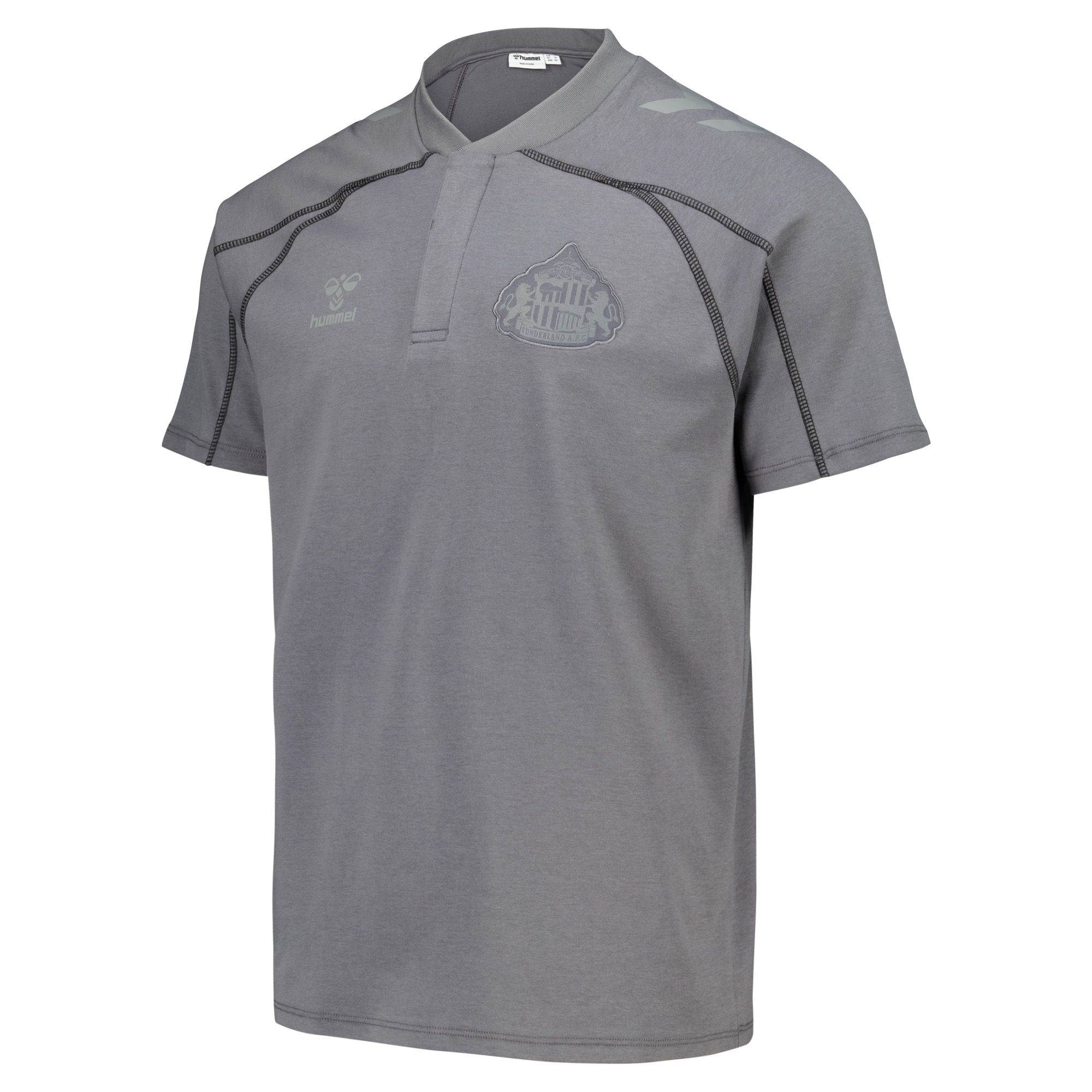Sunderland Hummel Travel Polo - Grey, , rebel_hi-res