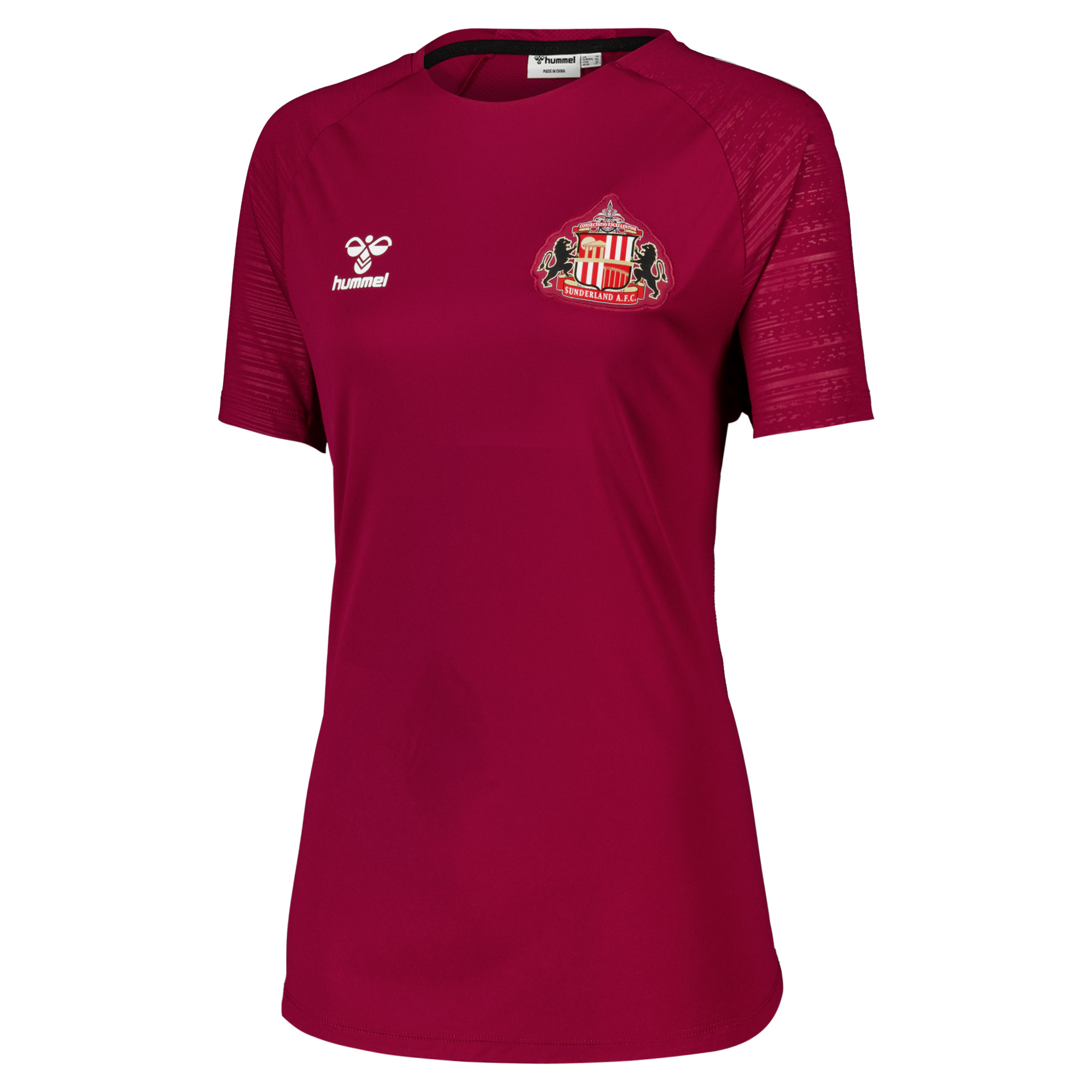 Sunderland Hummel Training Jersey - Dark Red - Womens, , rebel_hi-res