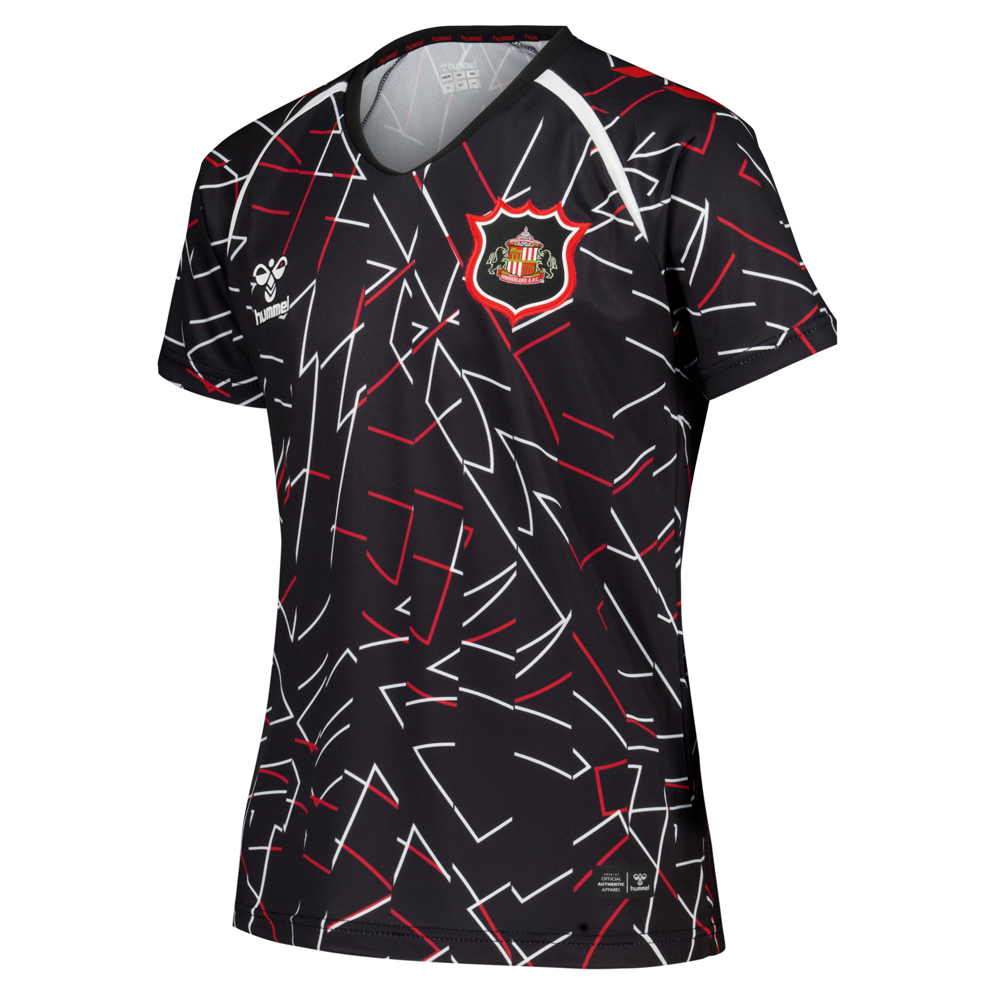Sunderland Hummel Home Matchday Jersey - Black - Kids, , rebel_hi-res
