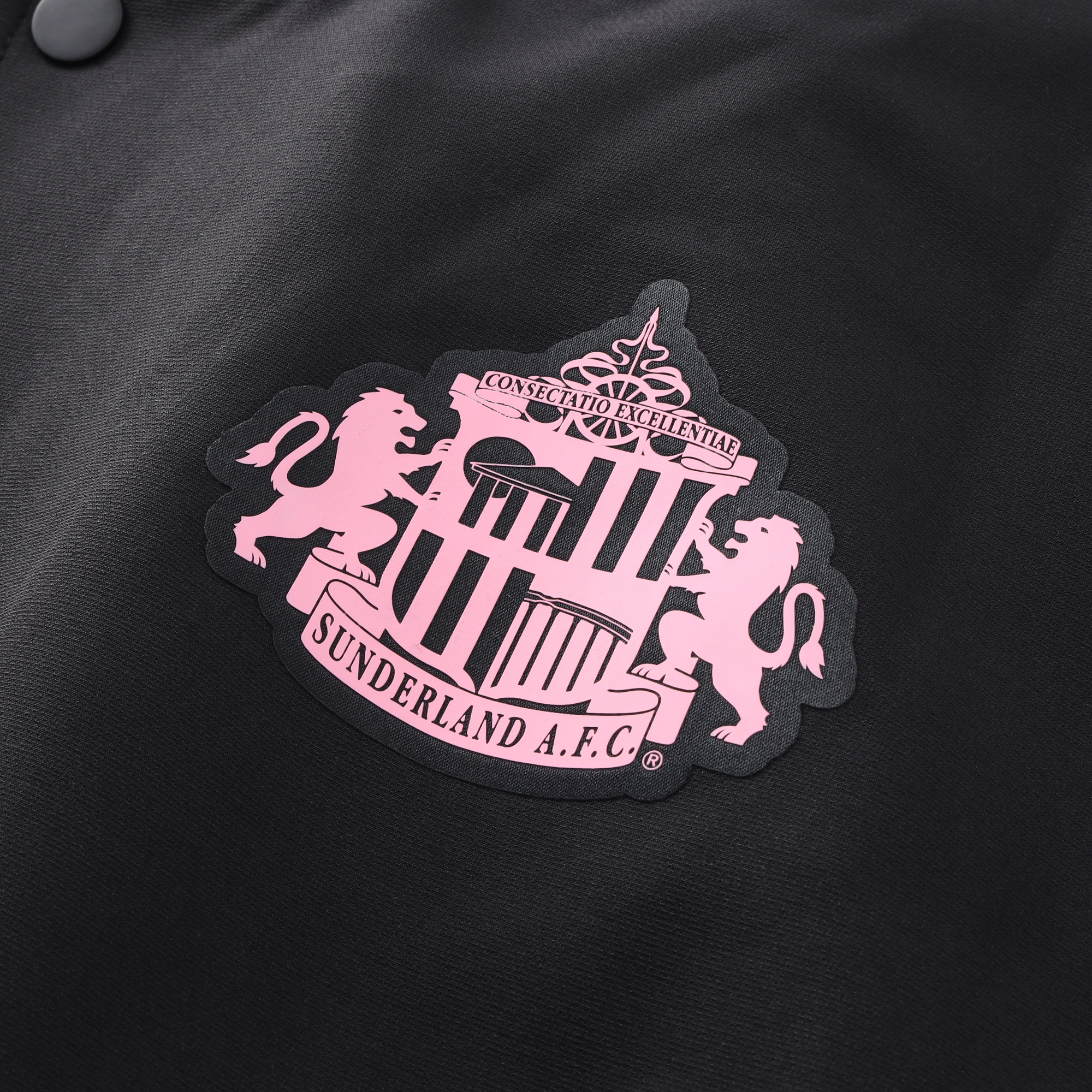 Sunderland x Elvis Hummel Away Matchday Varsity Jacket - Black - Kids, , rebel_hi-res