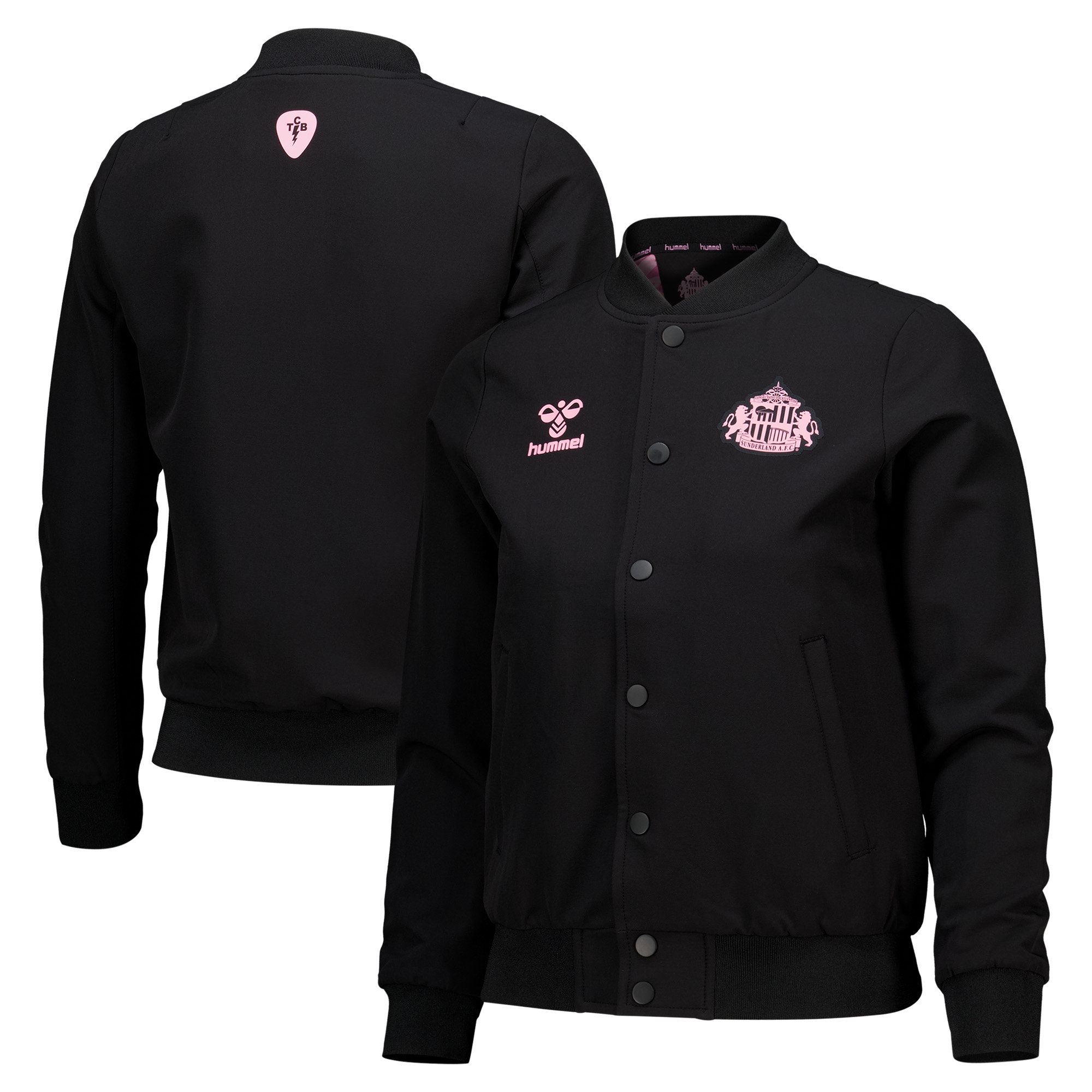 Sunderland x Elvis Hummel Away Matchday Jacket - Black - Kids, , rebel_hi-res