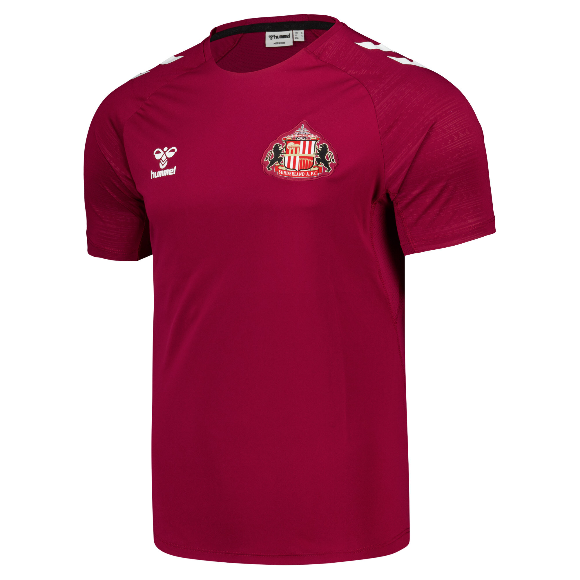 Sunderland Hummel Training Jersey - Dark Red - Kids, , rebel_hi-res