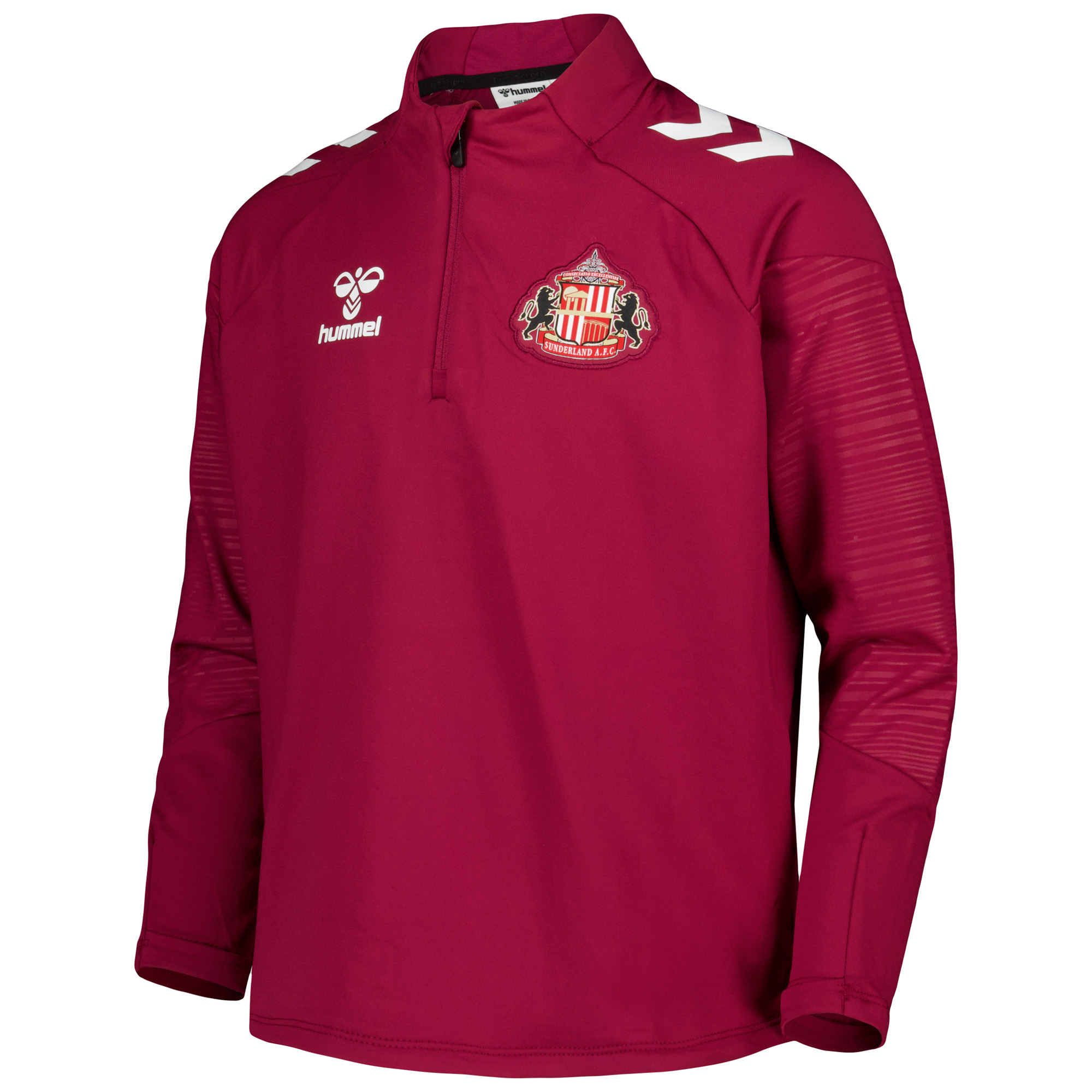 Sunderland Hummel Training Half Zip - Dark Red - Kids, , rebel_hi-res