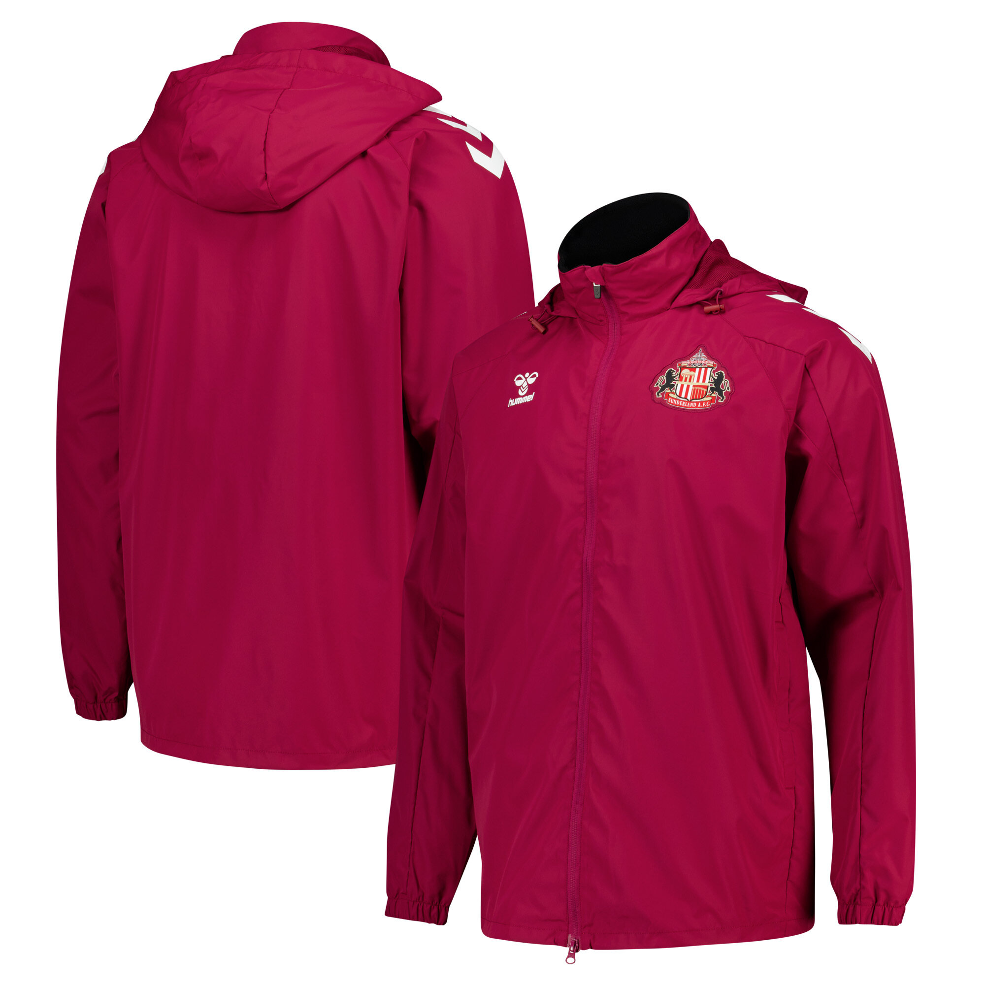 Sunderland Hummel Training All-Weather Jacket - Dark Red - Kids, , rebel_hi-res