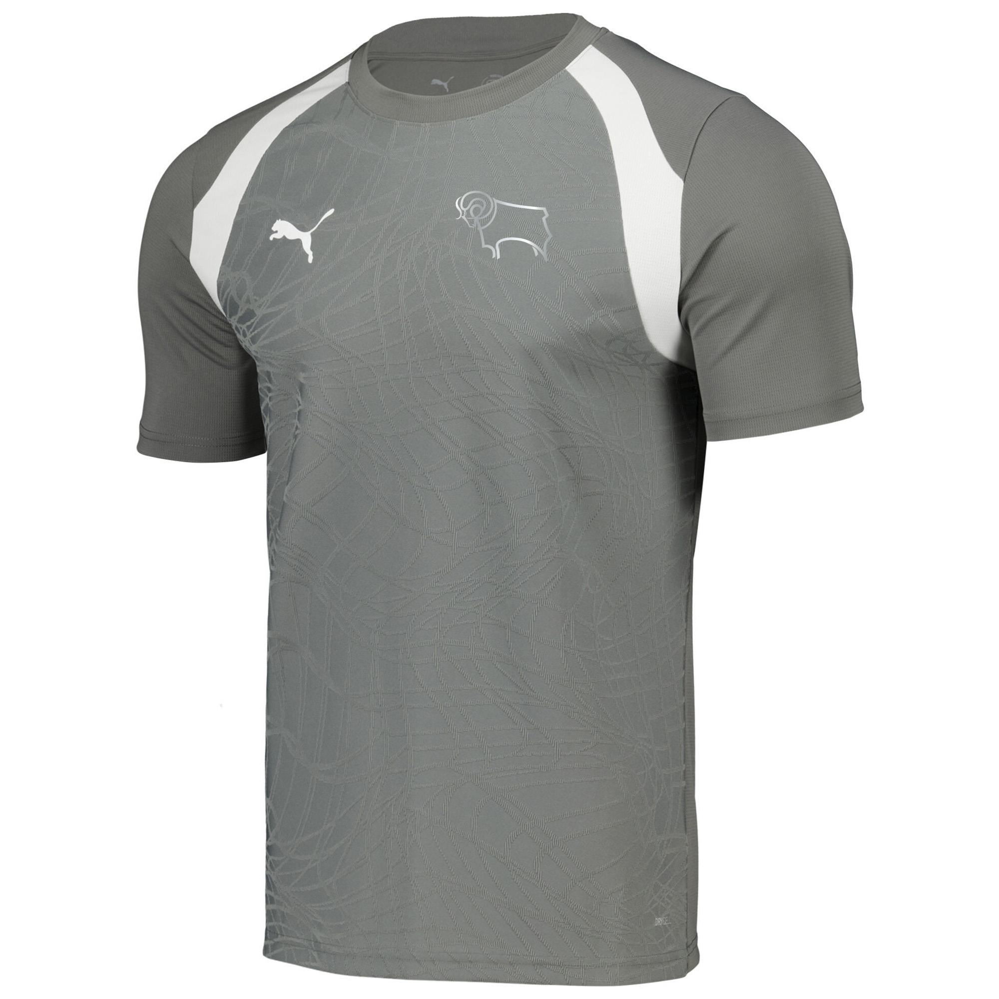 Derby County PUMA Training Jersey - Grey, , rebel_hi-res