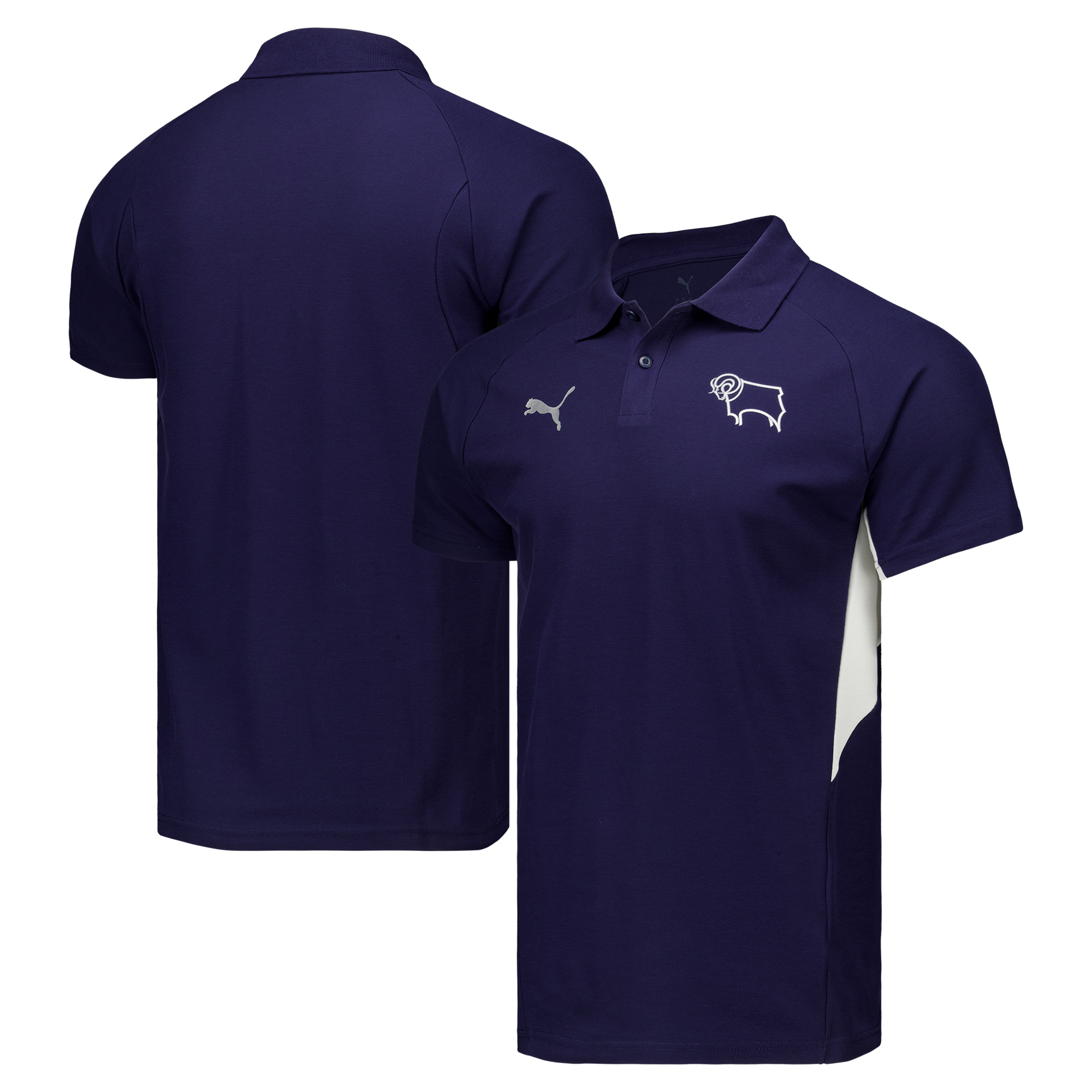Derby County PUMA Travel Polo - Navy, , rebel_hi-res
