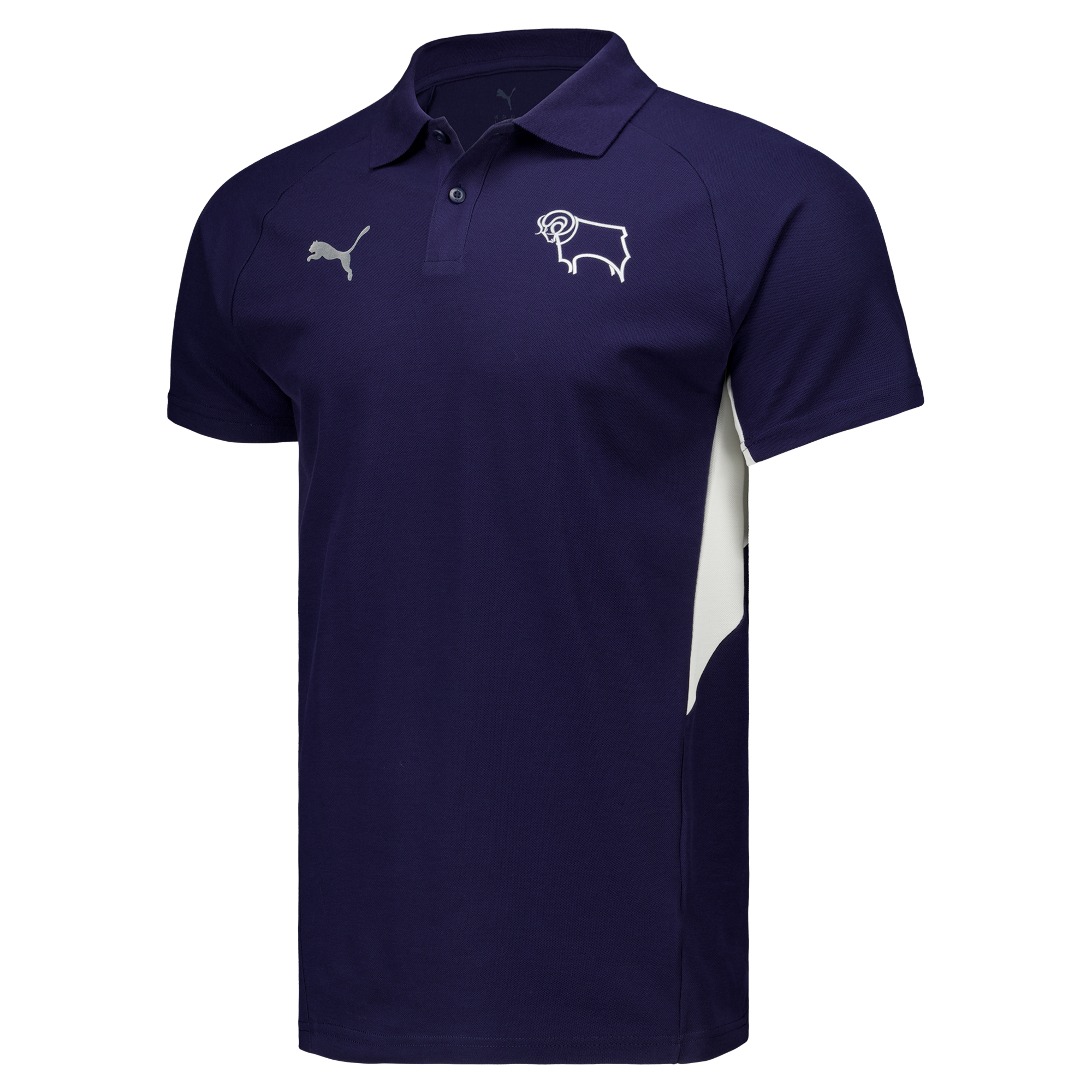 Derby County PUMA Travel Polo - Navy, , rebel_hi-res