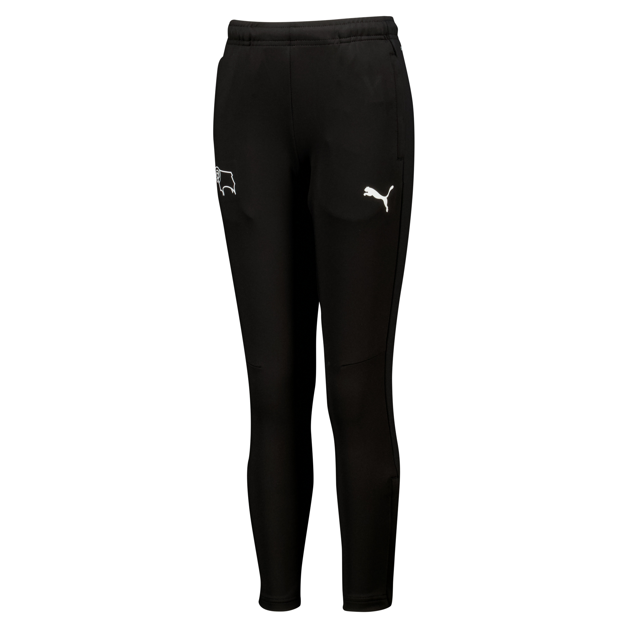 Derby County PUMA Training Pants - Black - Kids, , rebel_hi-res