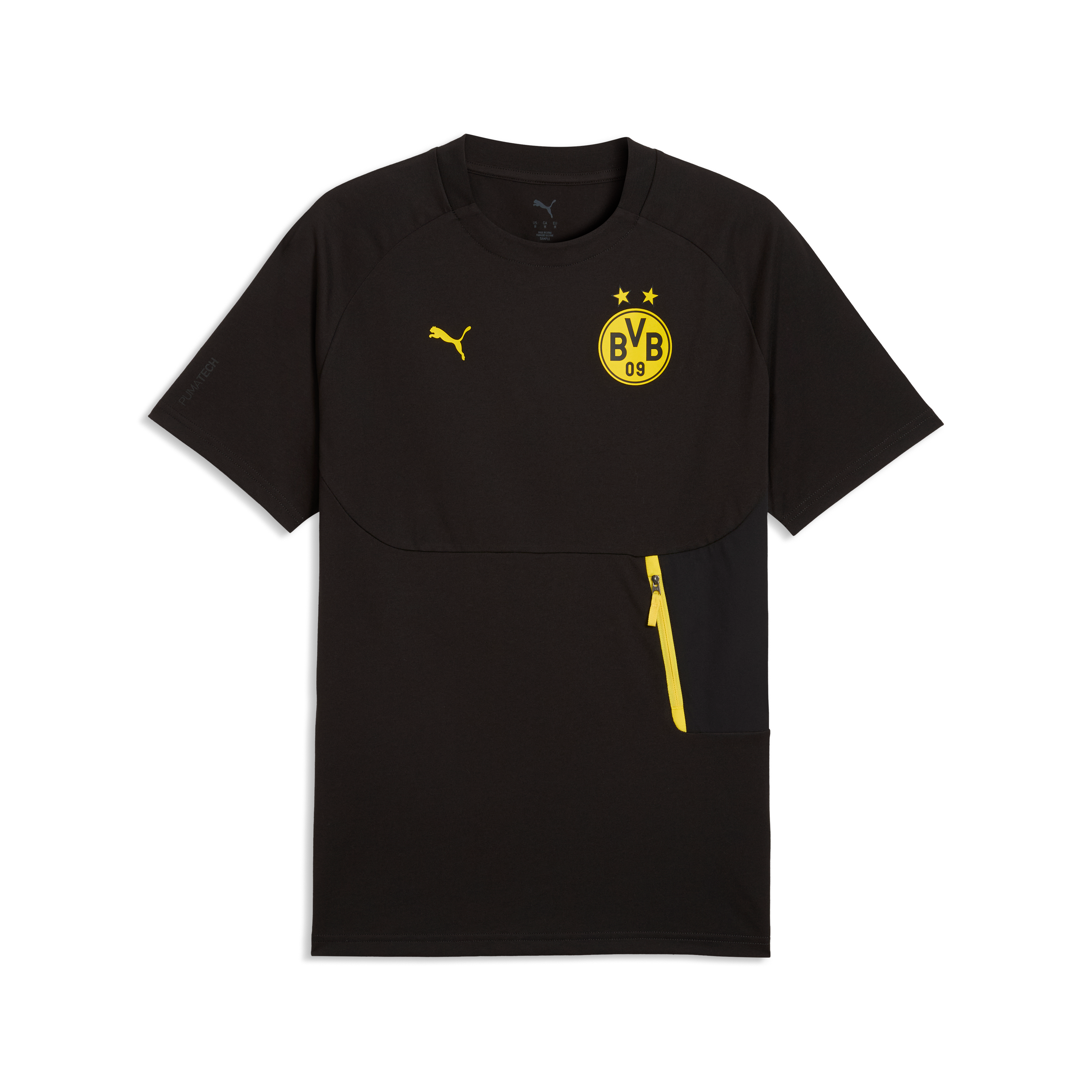Borussia Dortmund PumaTECH Pocket T-Shirt - Black, , rebel_hi-res