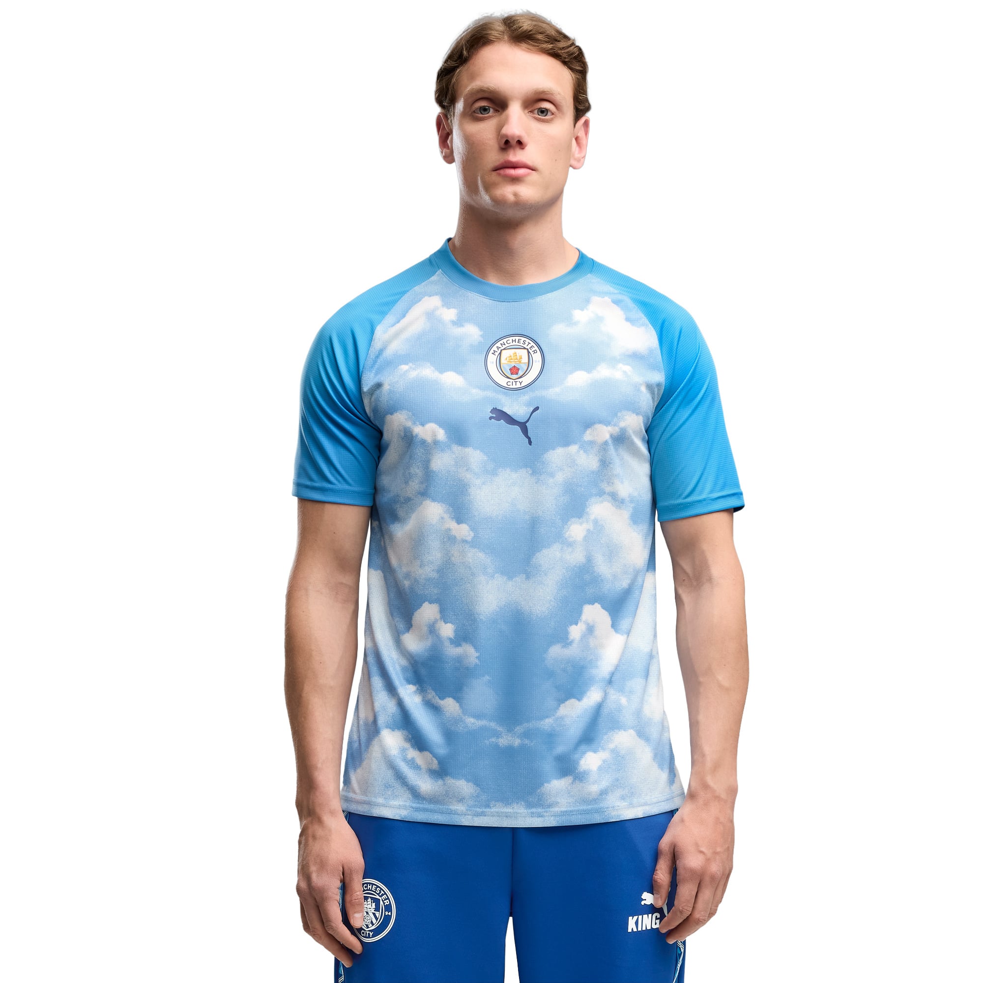 Manchester City Puma Warm Up Jersey - Blue, , rebel_hi-res