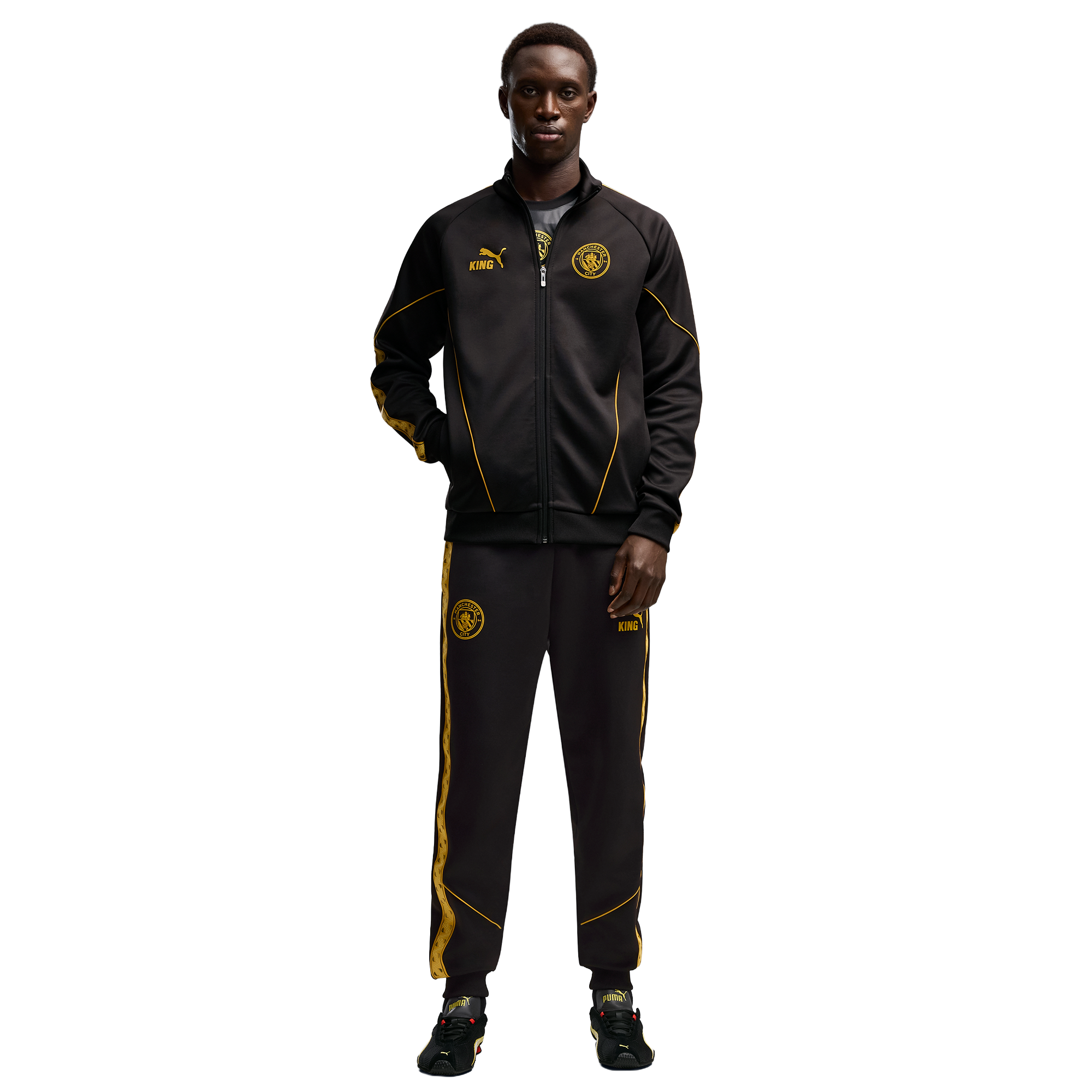 Manchester City Puma KING Anthem Jacket - Black, , rebel_hi-res