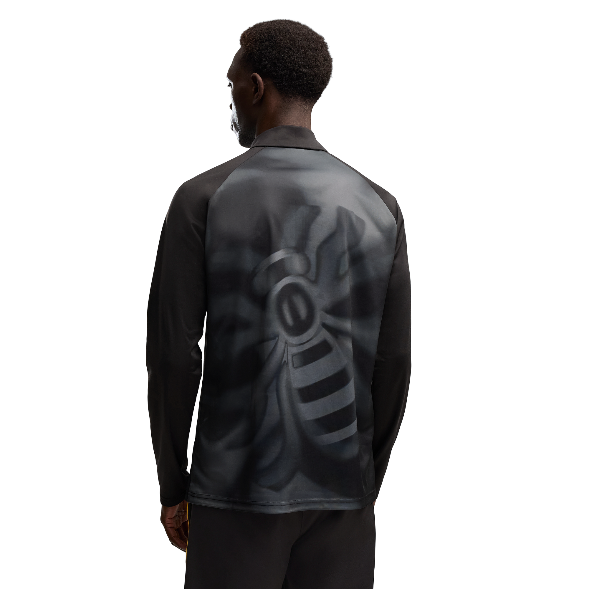 Manchester City Puma Warm Up 1/4 Zip Top - Black, , rebel_hi-res