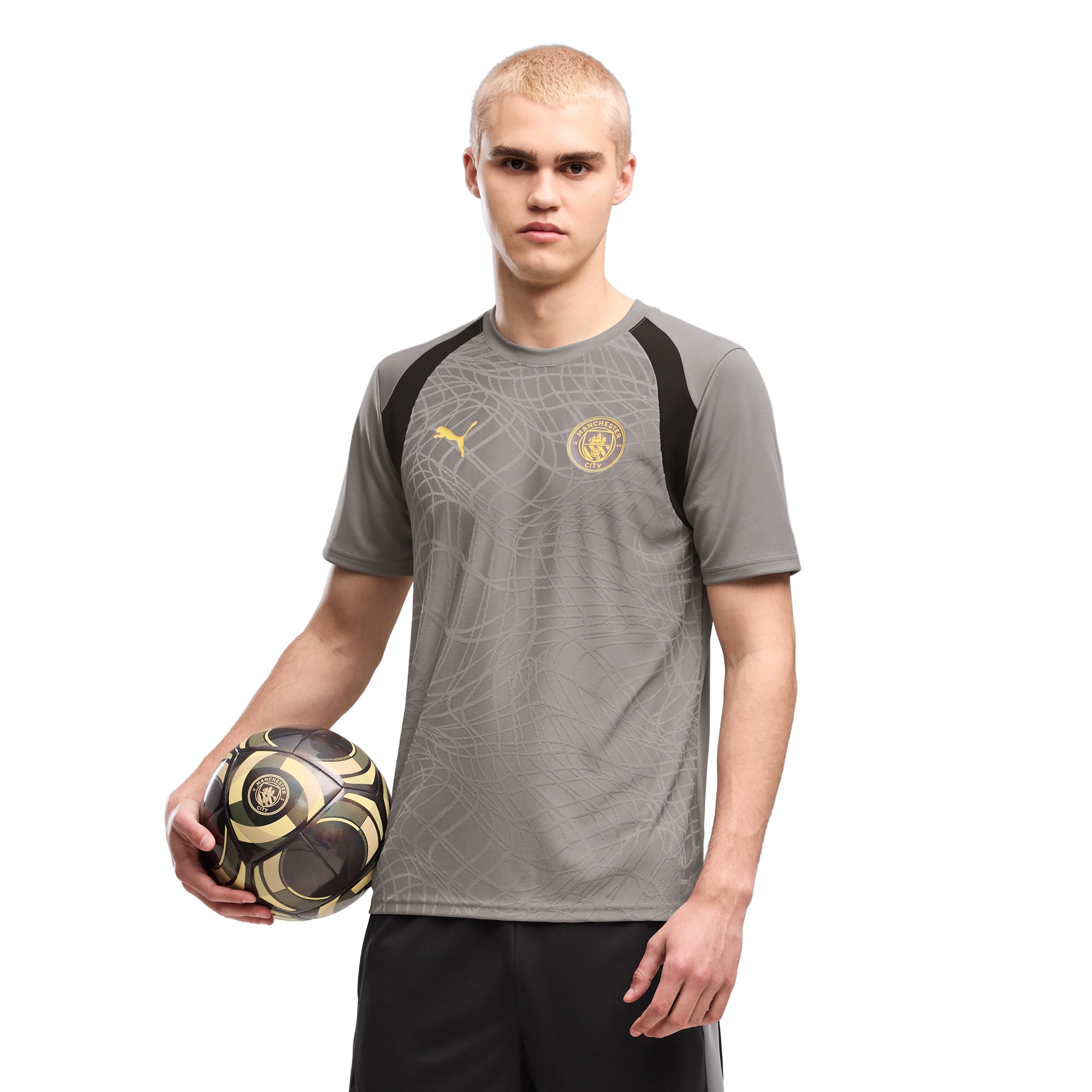 Manchester City Puma Training Jersey - Dark Grey, , rebel_hi-res