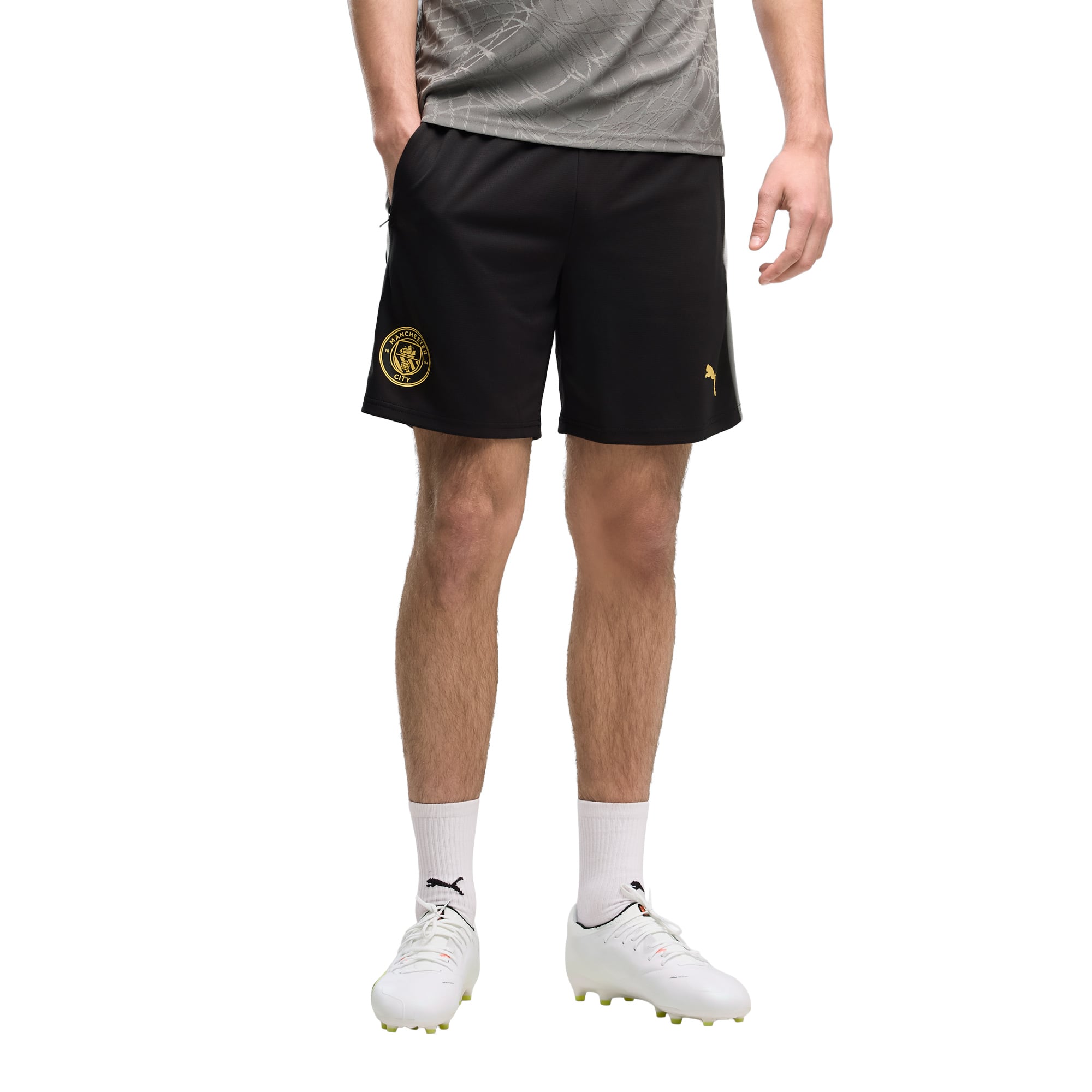 Manchester City Puma Training Shorts - Black, , rebel_hi-res