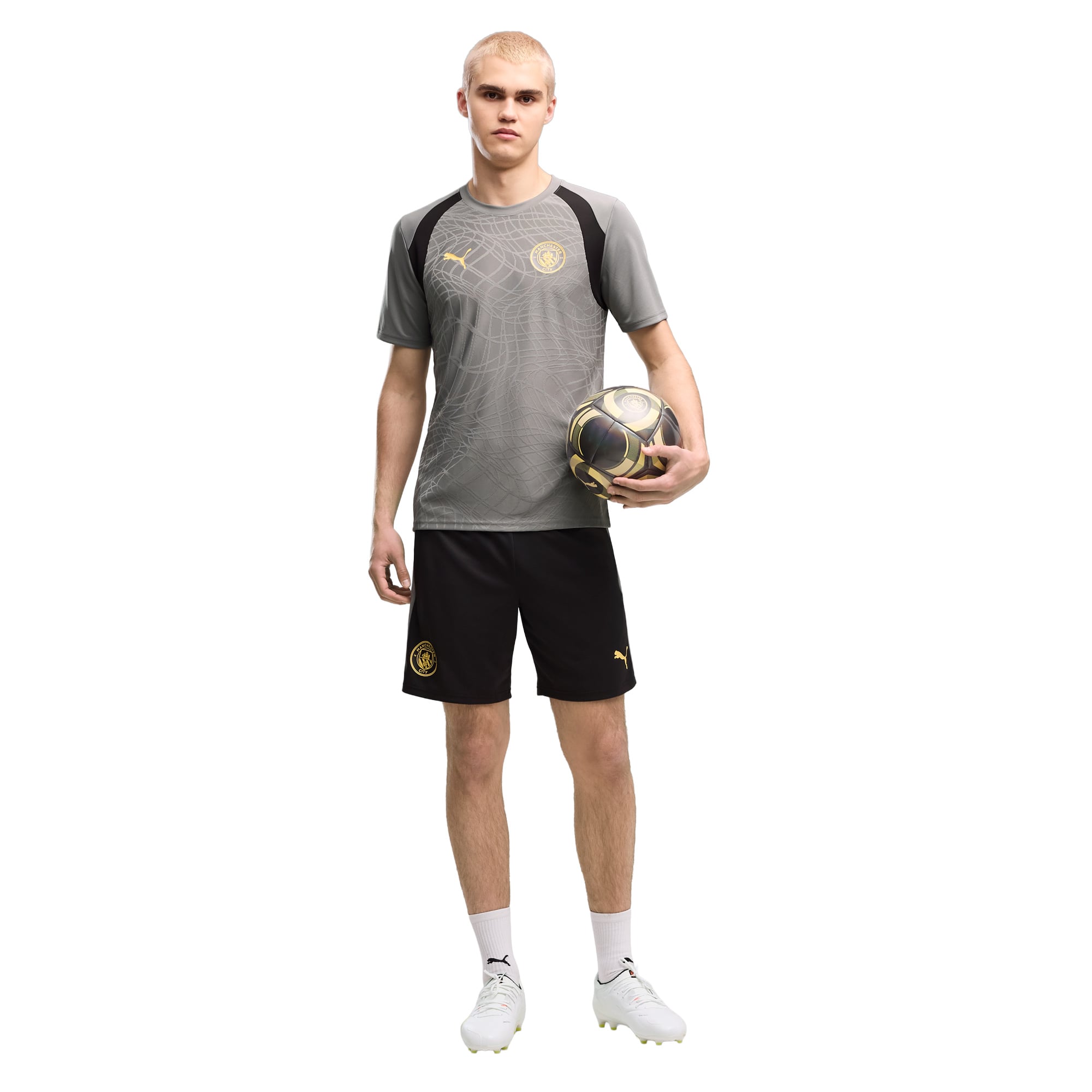 Manchester City Puma Training Shorts - Black, , rebel_hi-res