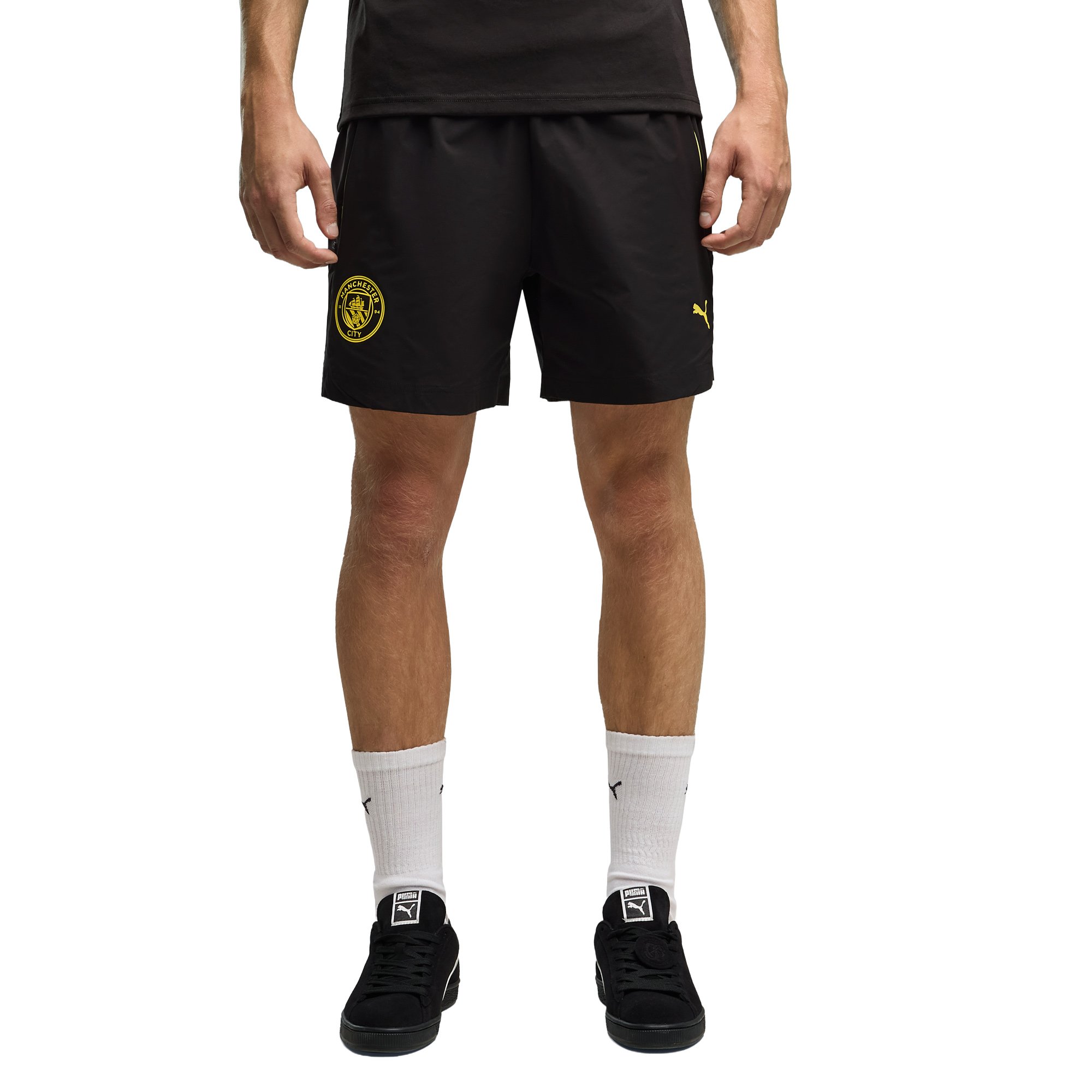 Manchester City PumaTECH Woven Shorts - Black, , rebel_hi-res