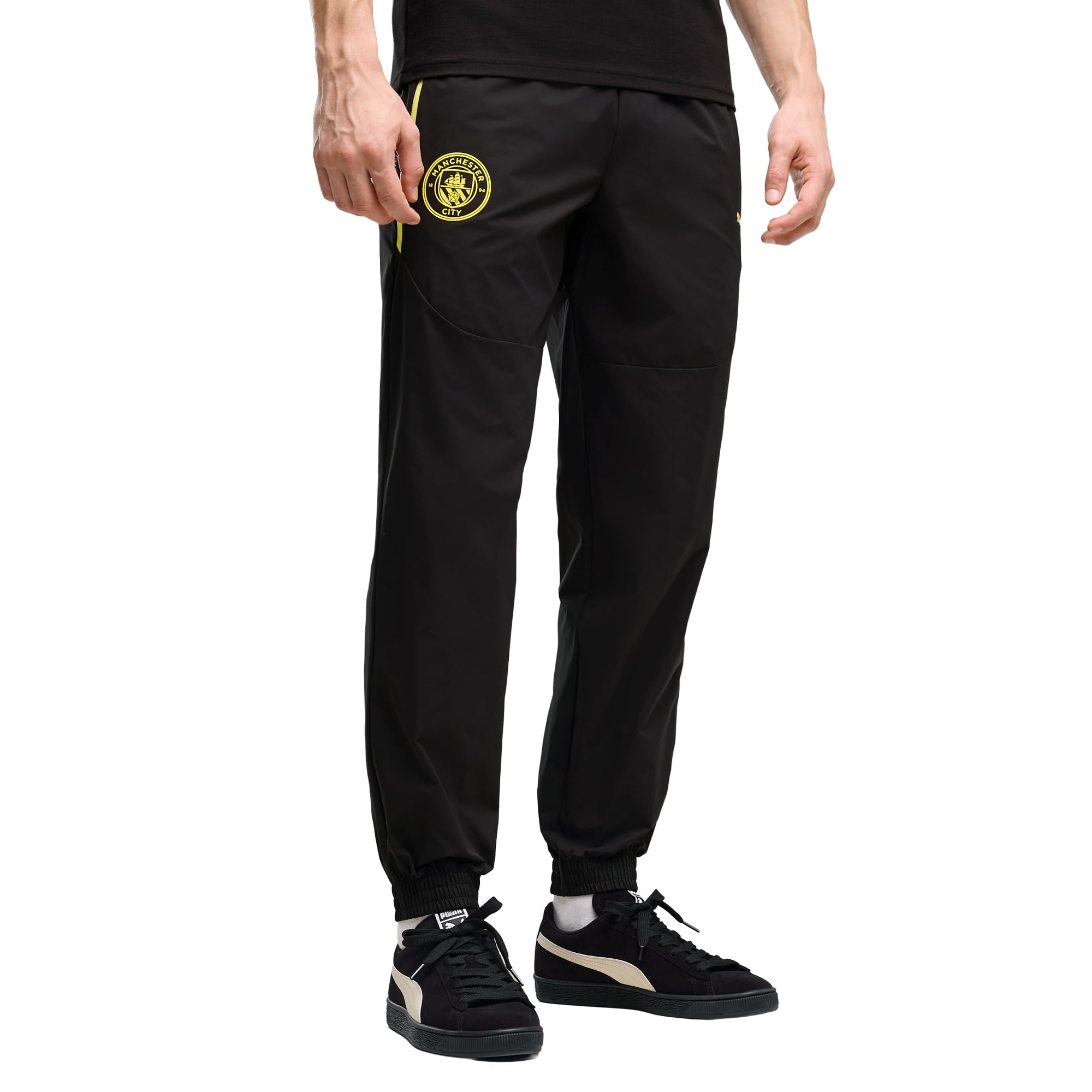 Manchester City PumaTECH Woven Pants - Black, , rebel_hi-res