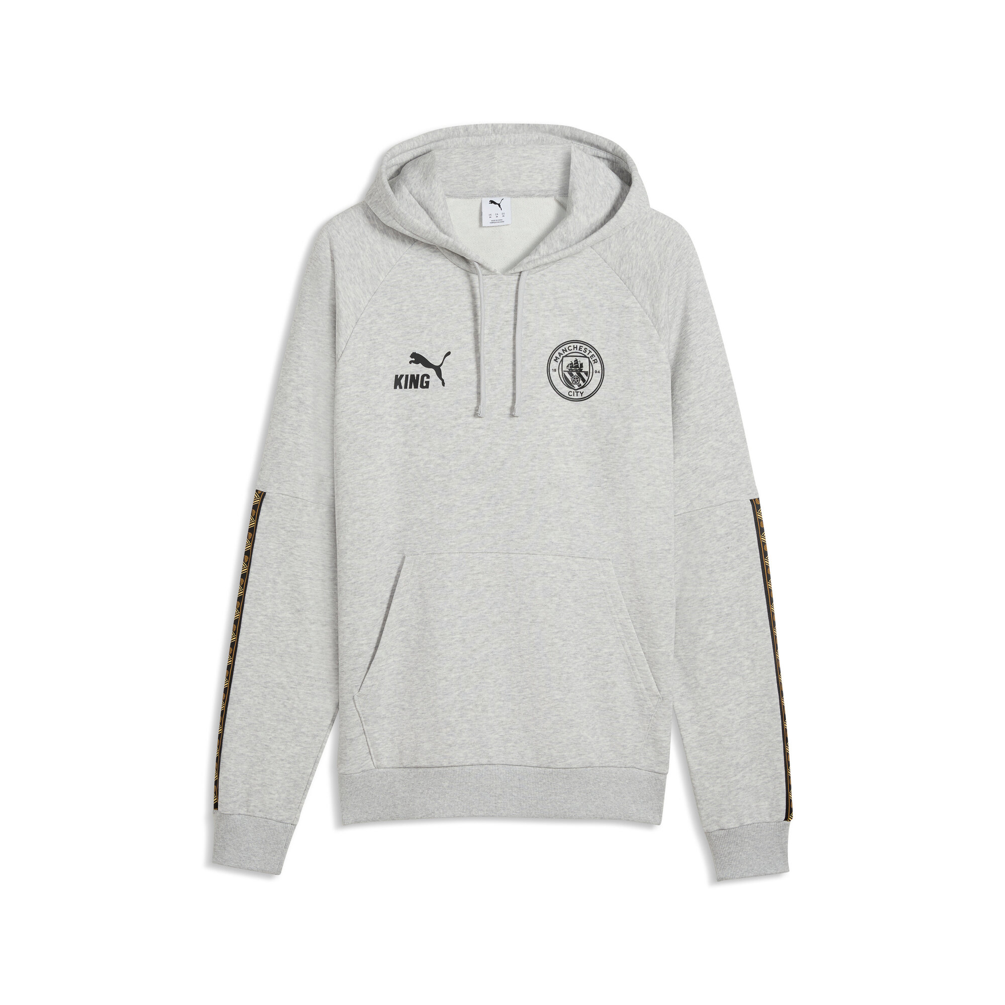 Manchester City Puma KING Hoodie - Grey, , rebel_hi-res