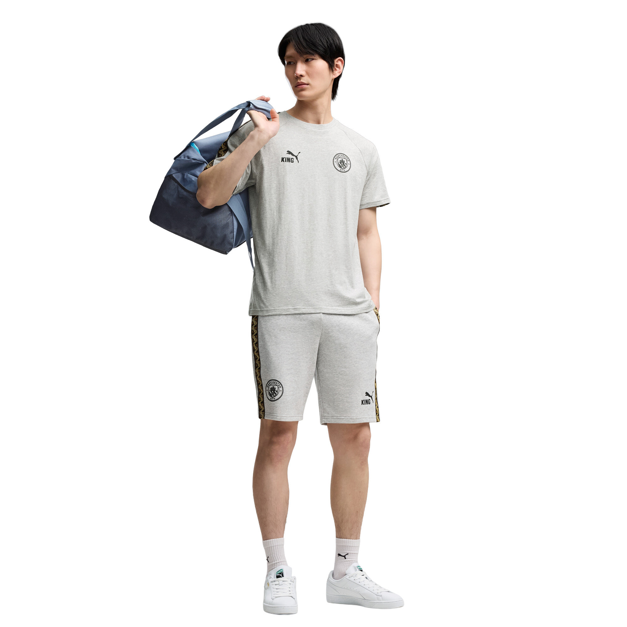 Manchester City Puma KING T-Shirt - Grey, , rebel_hi-res