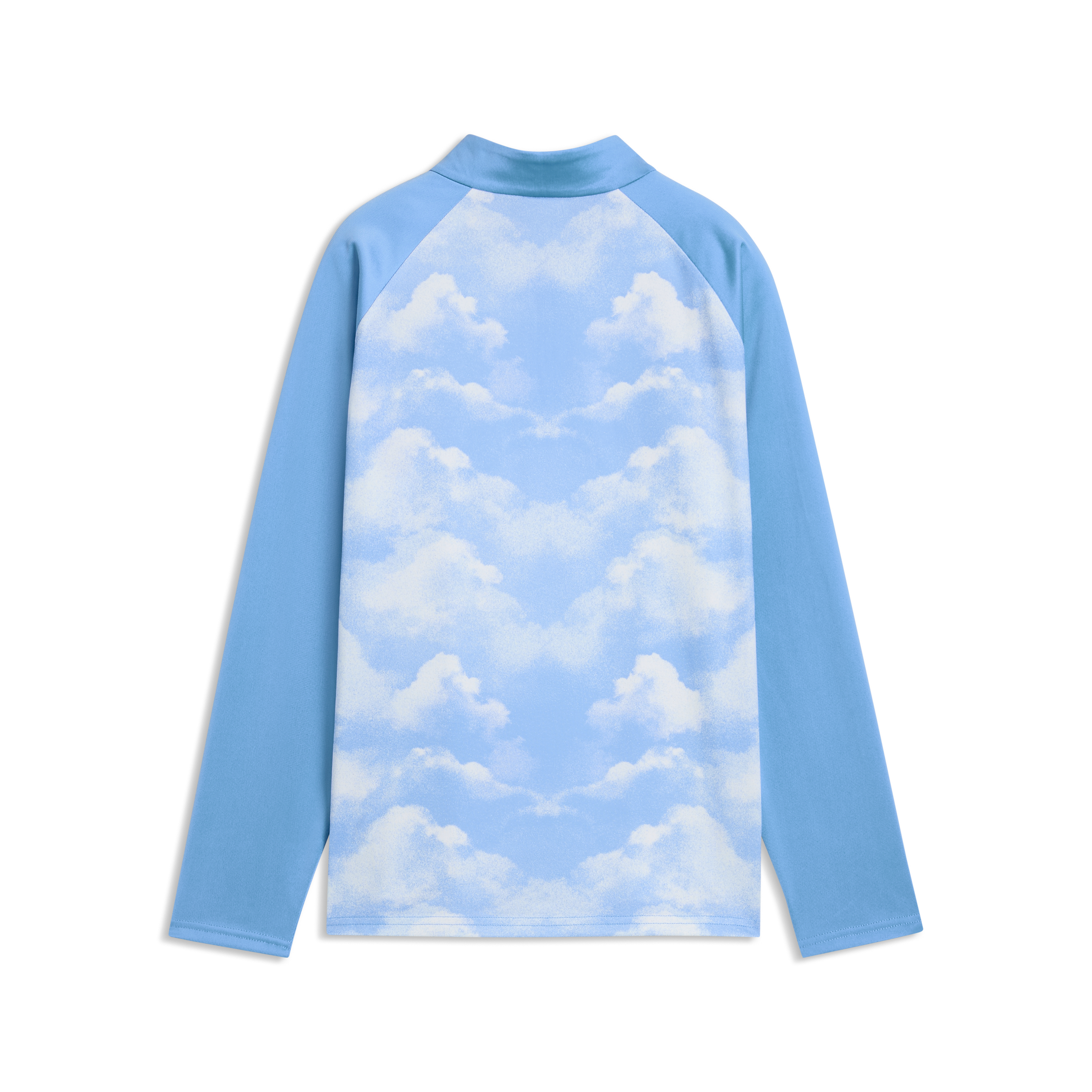 Manchester City Puma Warm Up 1/4 Zip - Blue - Kids, , rebel_hi-res