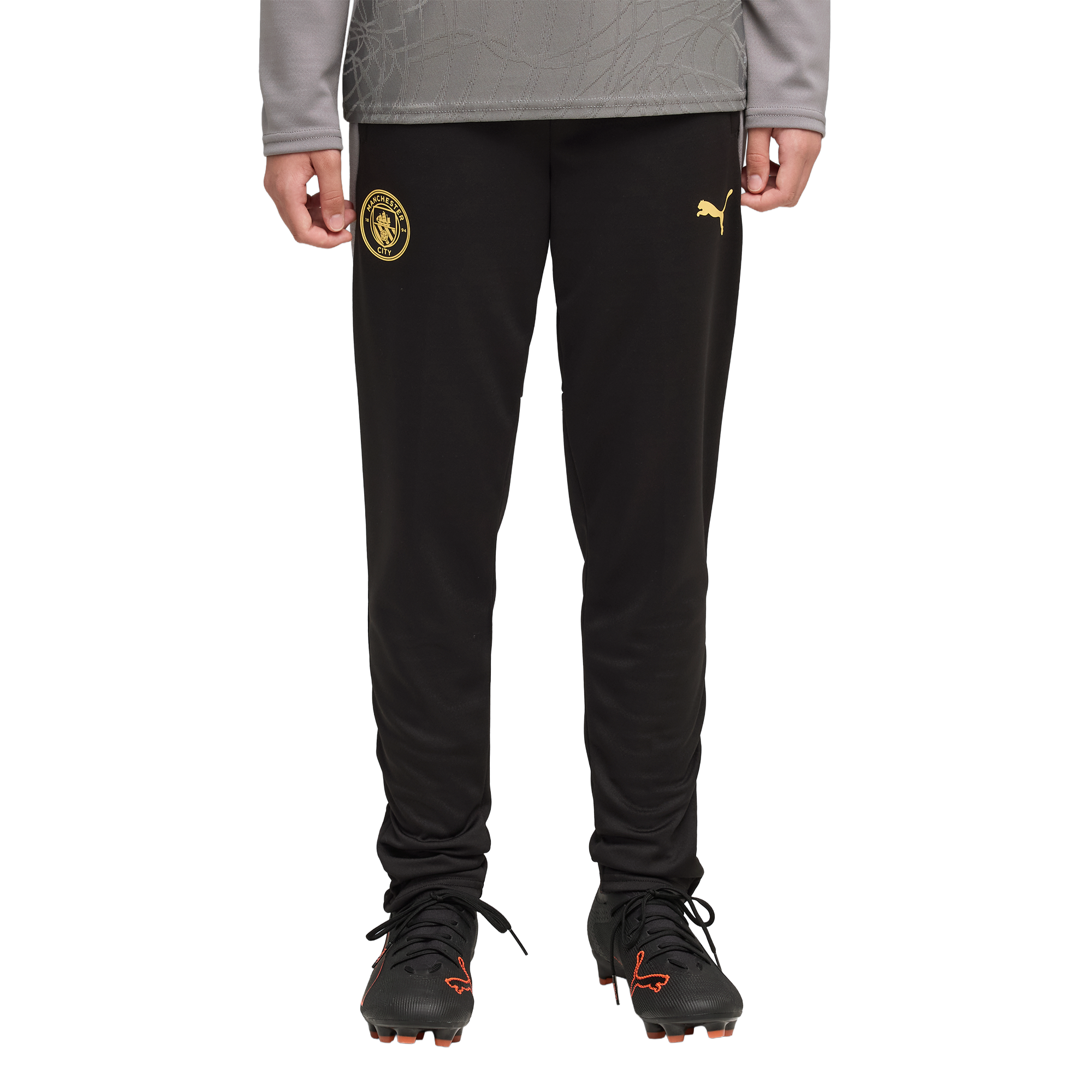 Manchester City Puma Training Pants - Black - Kids, , rebel_hi-res