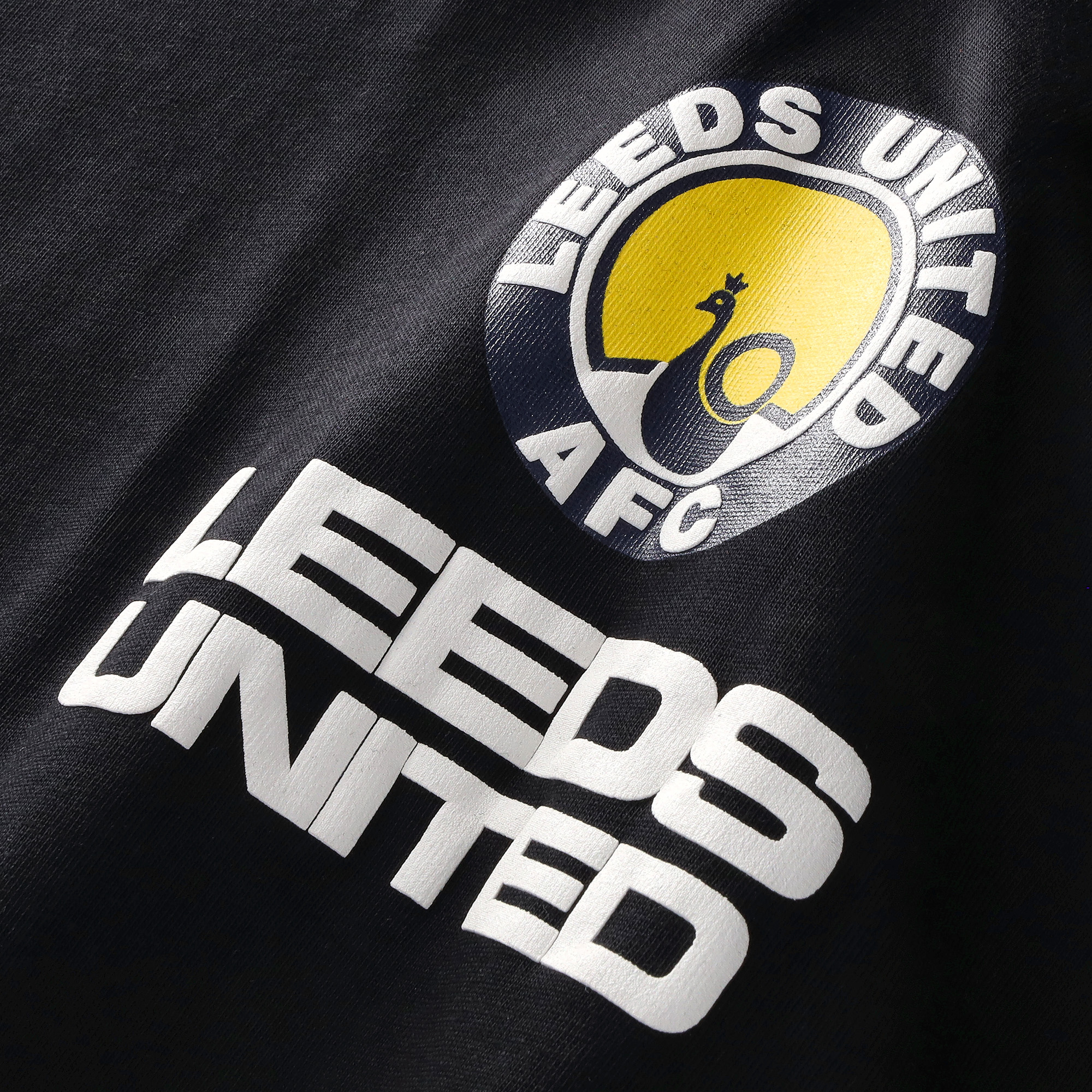 Leeds United x Mitchell & Ness Stadium T-Shirt - Black - Mens, , rebel_hi-res