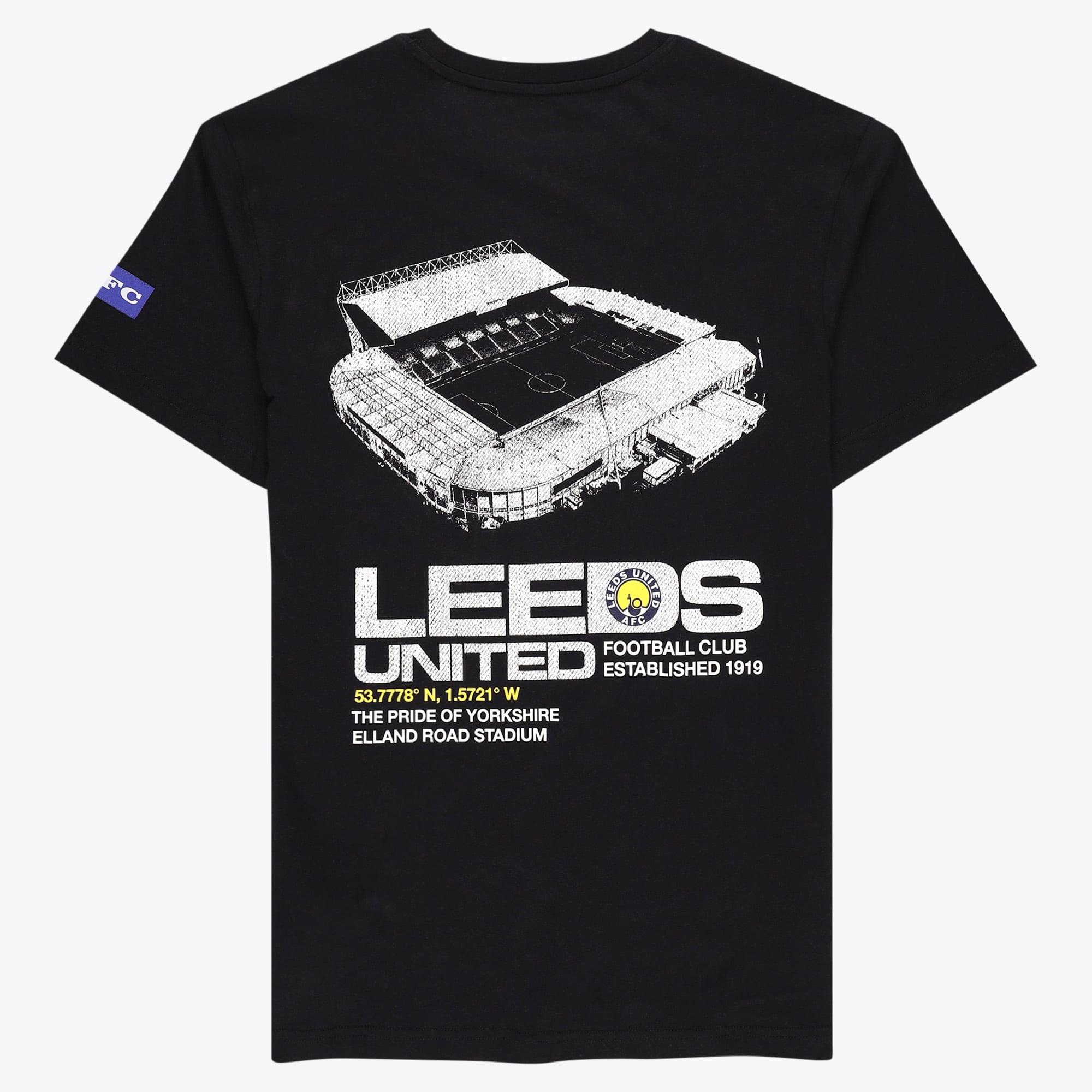 Leeds United x Mitchell & Ness Stadium T-Shirt - Black - Mens, , rebel_hi-res
