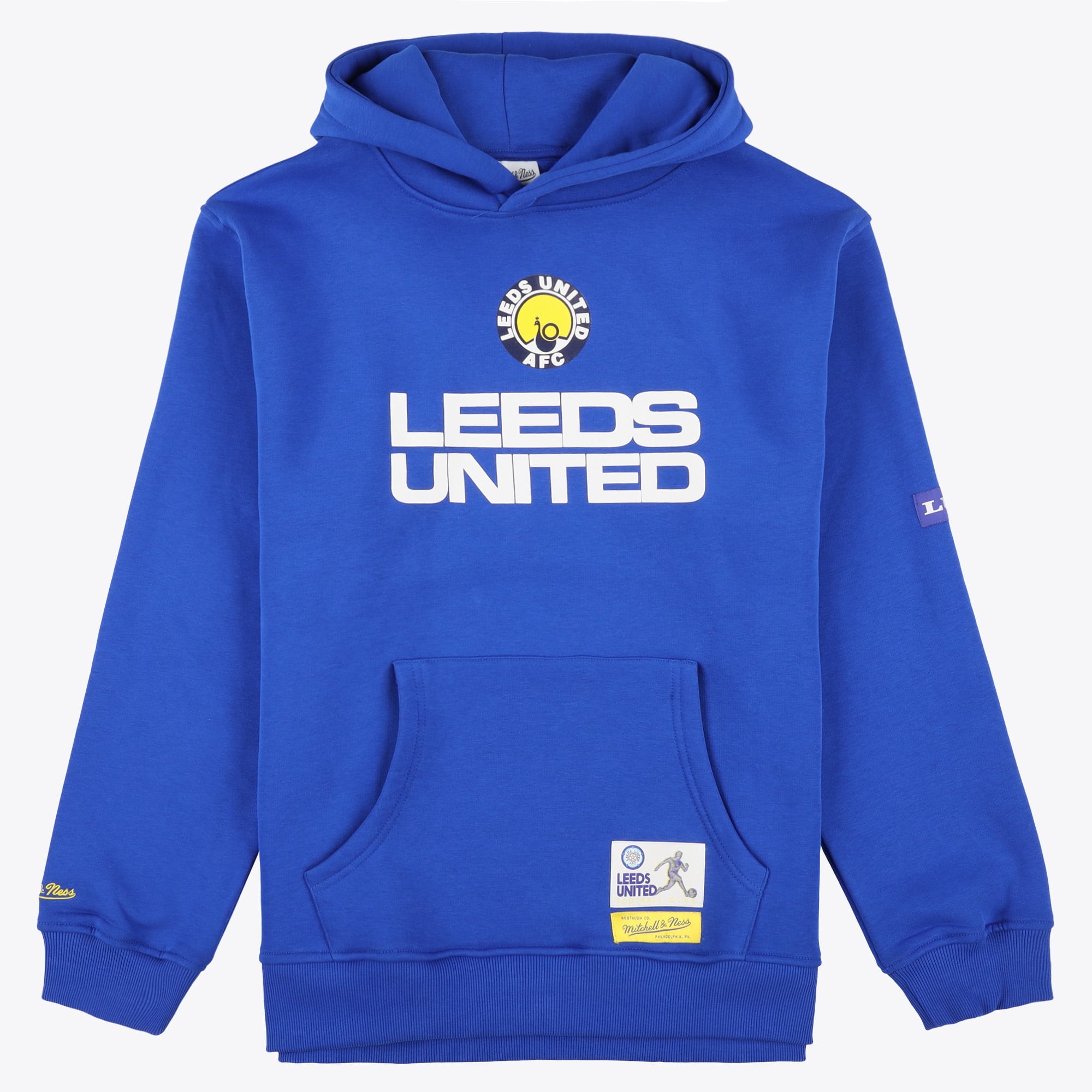 Leeds United x Mitchell & Ness Stadium Hoodie - Blue - Mens, , rebel_hi-res