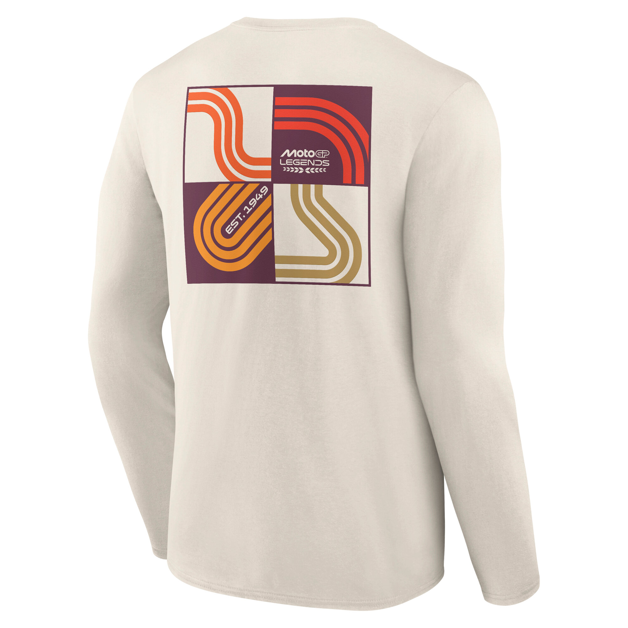 MotoGP&trade; Legends Track Badge Graphic LS T-Shirt - Off White, , rebel_hi-res