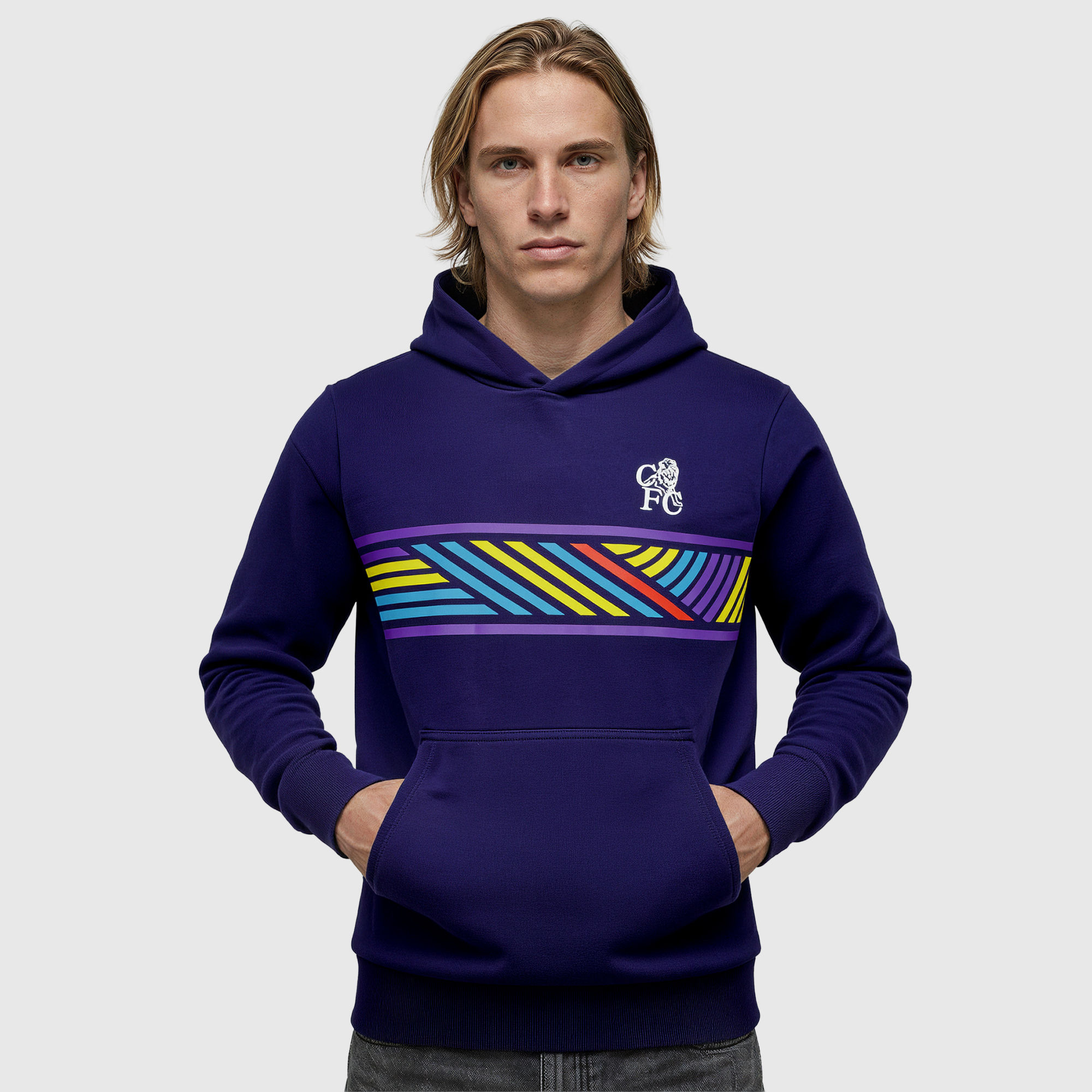 Chelsea 94 Away Reinspired Hoodie - Navy, , rebel_hi-res