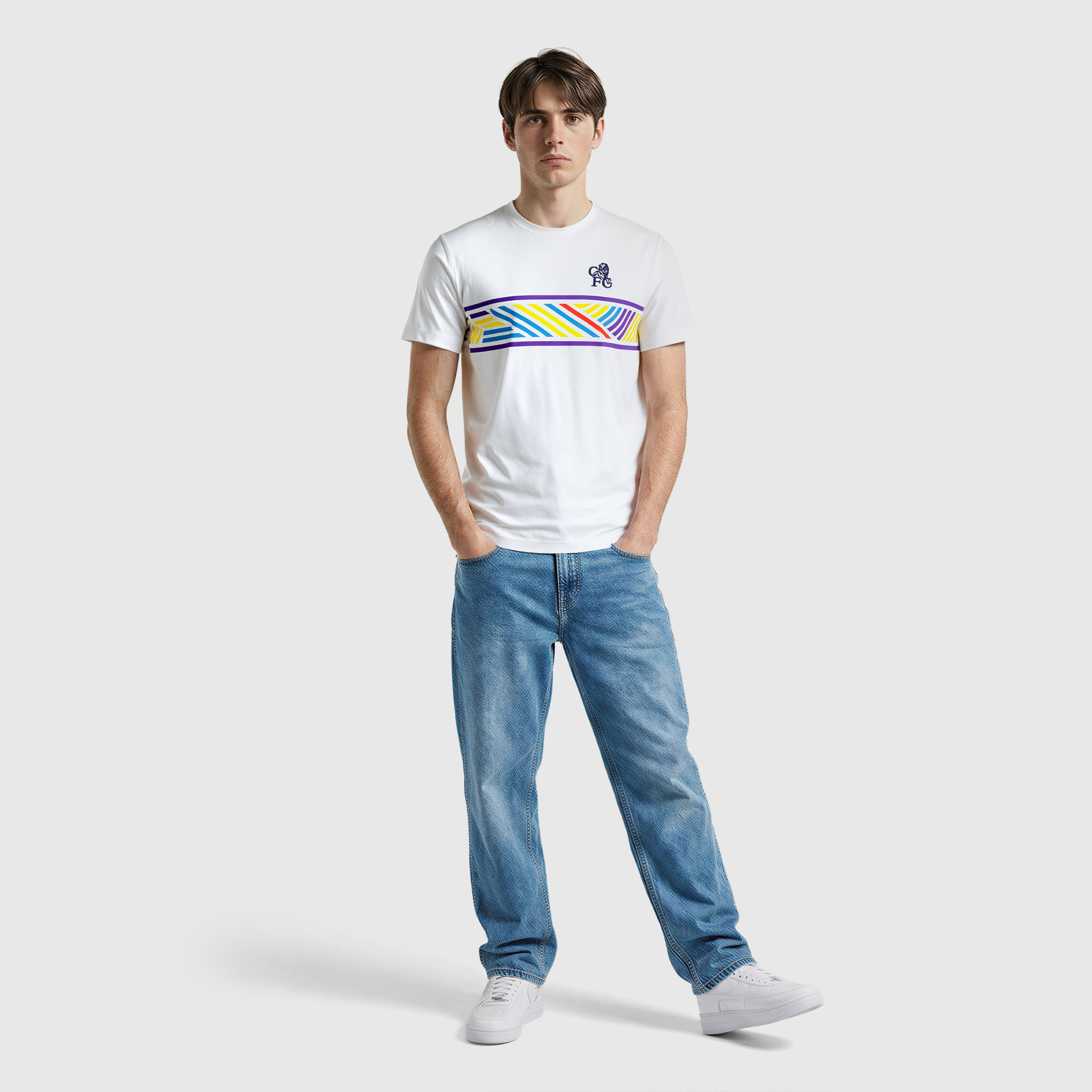 Chelsea 94 Away Reinspired T-Shirt - White, , rebel_hi-res