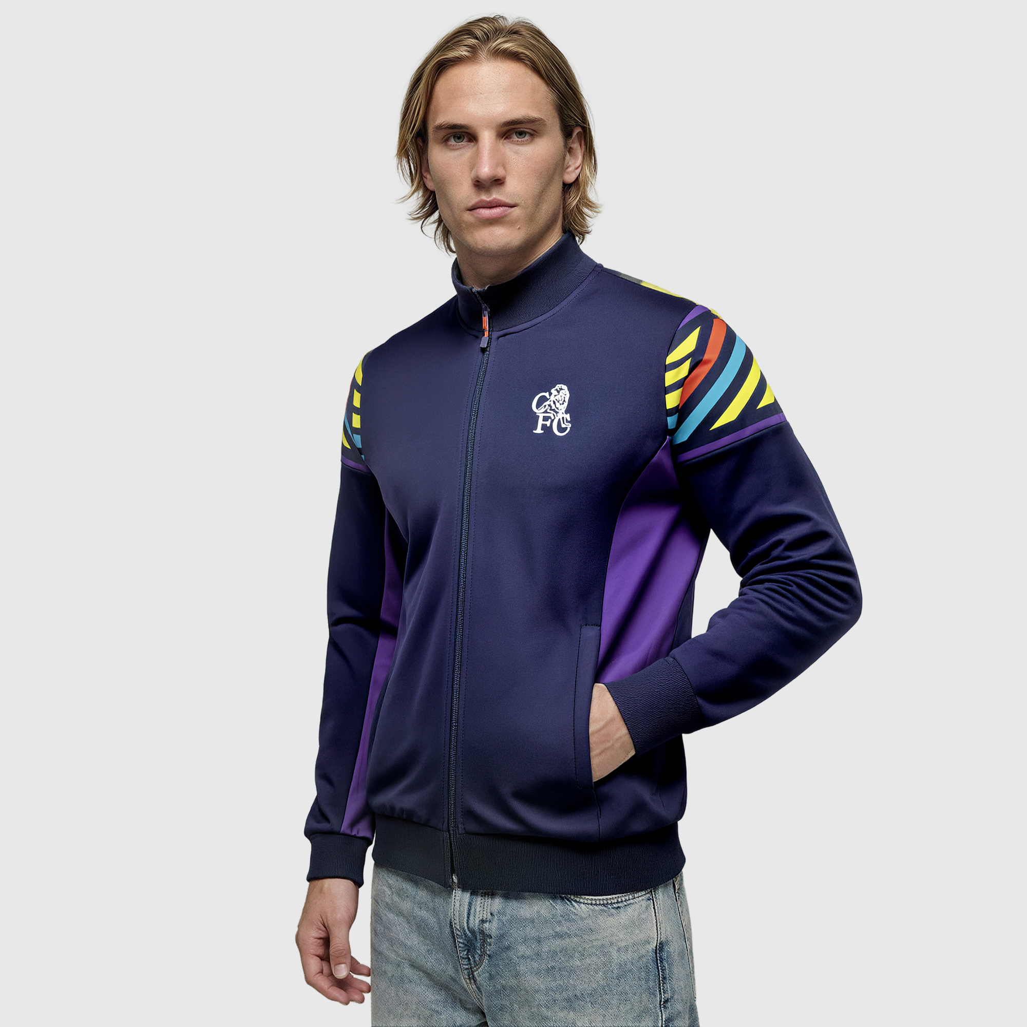 Chelsea 94 Away Reinspired Track Jacket - Navy, , rebel_hi-res