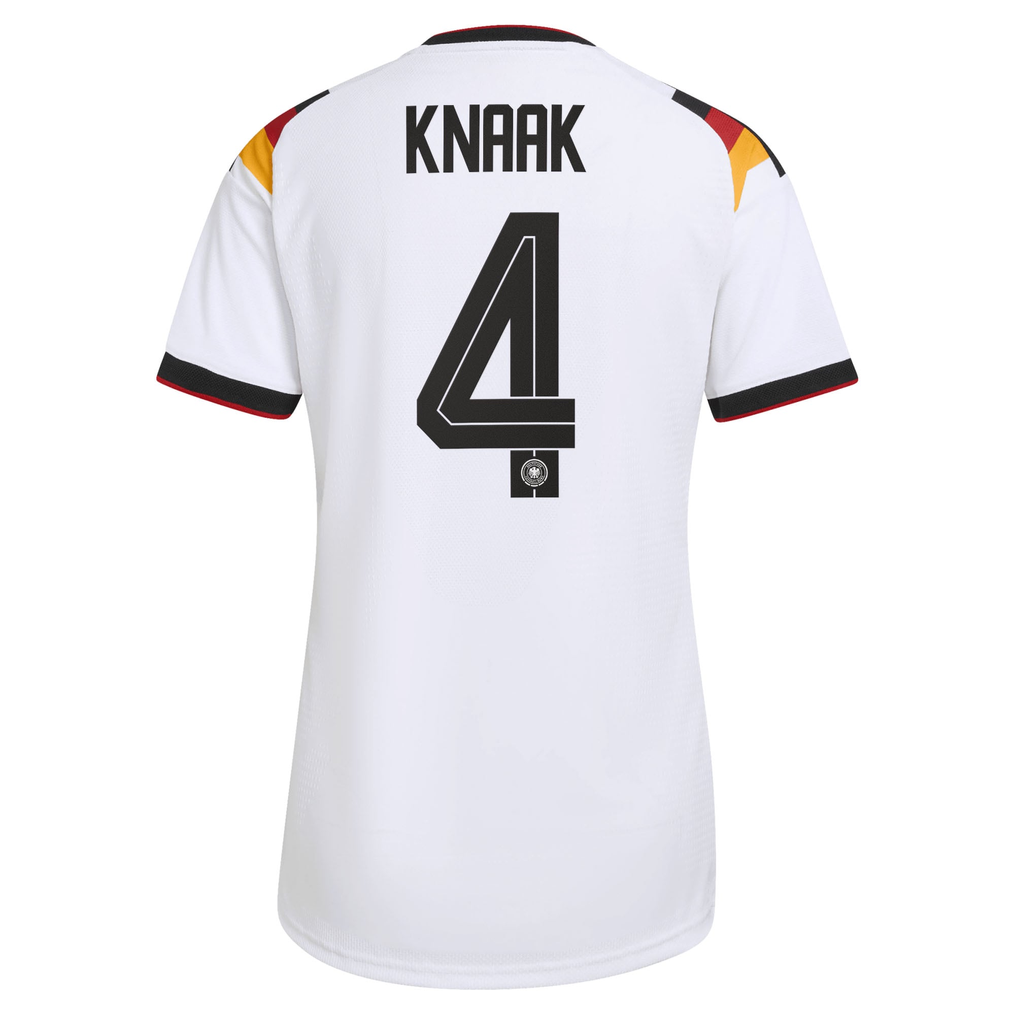 Germany National Team Home Authentic Shirt 2026 - 2 Stars - Womens with Knaak 4 printing, , rebel_hi-res