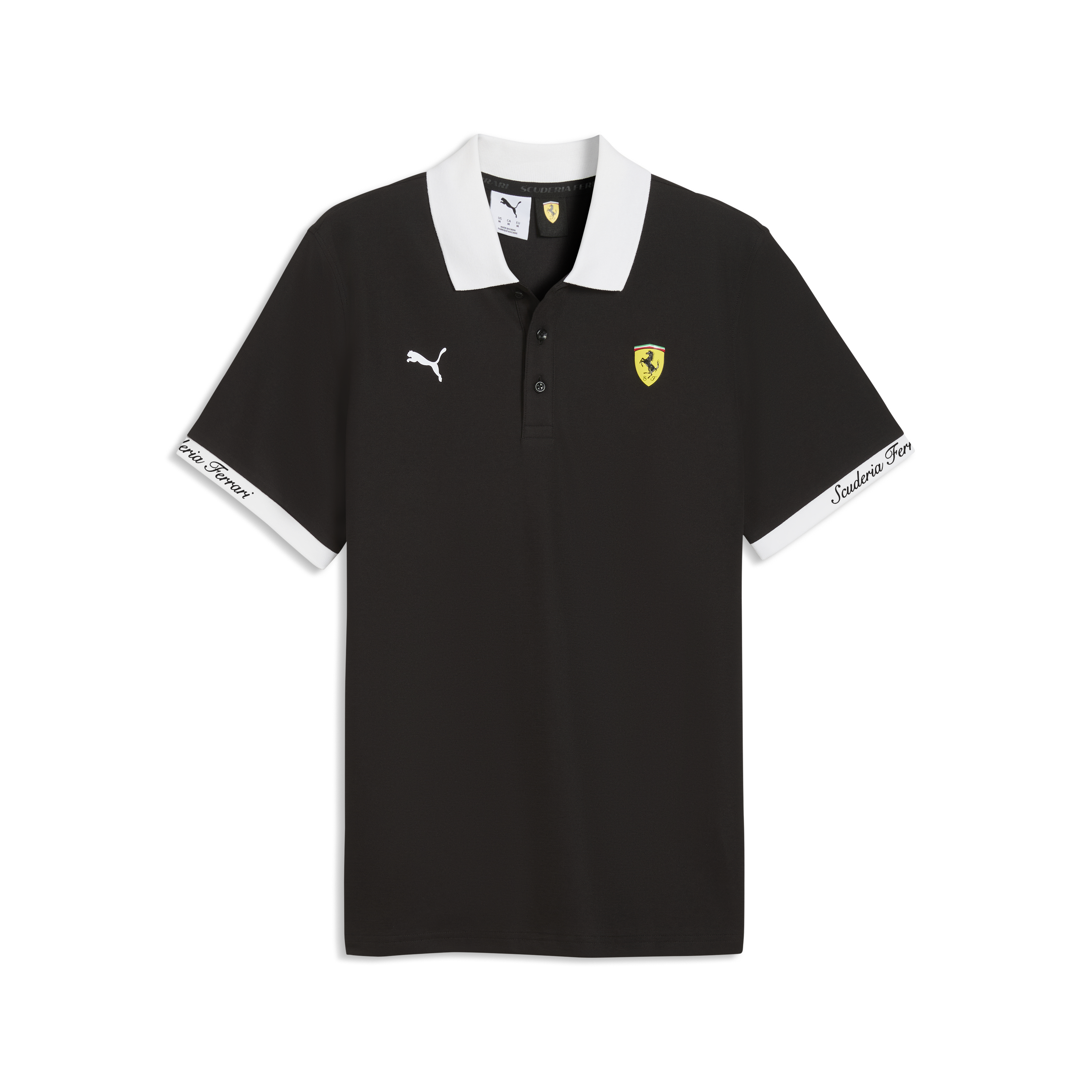 Scuderia Ferrari Piquet Polo - Black, , rebel_hi-res