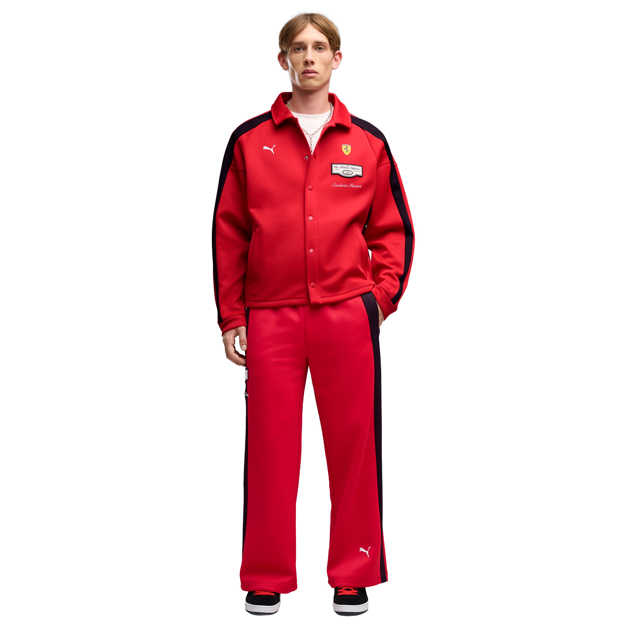 Scuderia Ferrari Puma T7 Track Jacket - Red, , rebel_hi-res